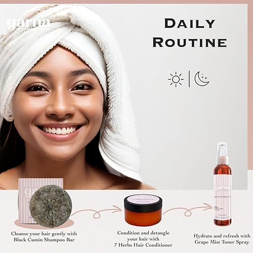 Miniatura 6 de Garna Black Cumin - Barra de champú sólido, 2 unidades de 3.5 onzas, natural, vegano, ecológico, más de 50 lavados, lavado de cabello de larga