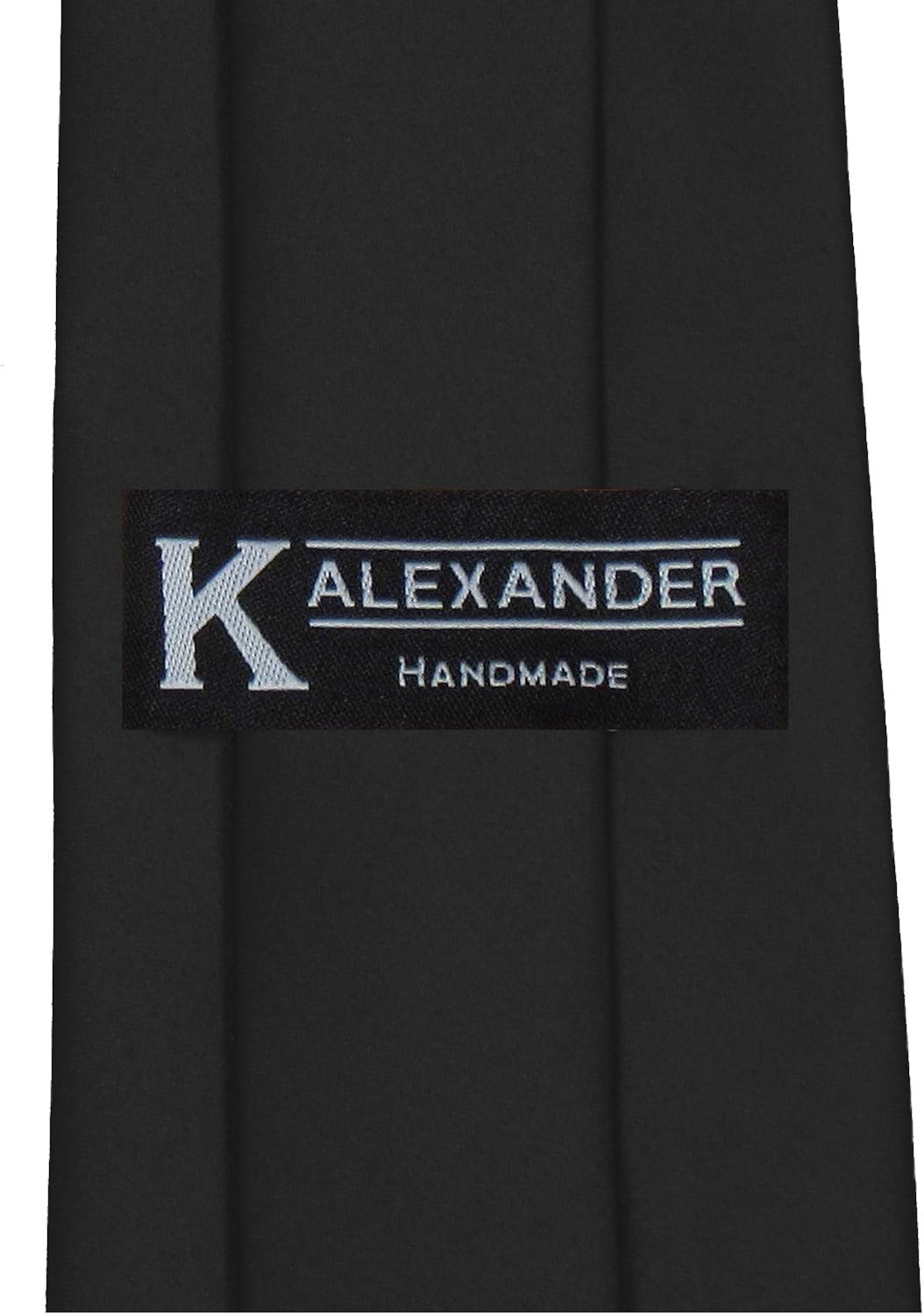 K. Alexander Black New Mens Solid Color Black Ties