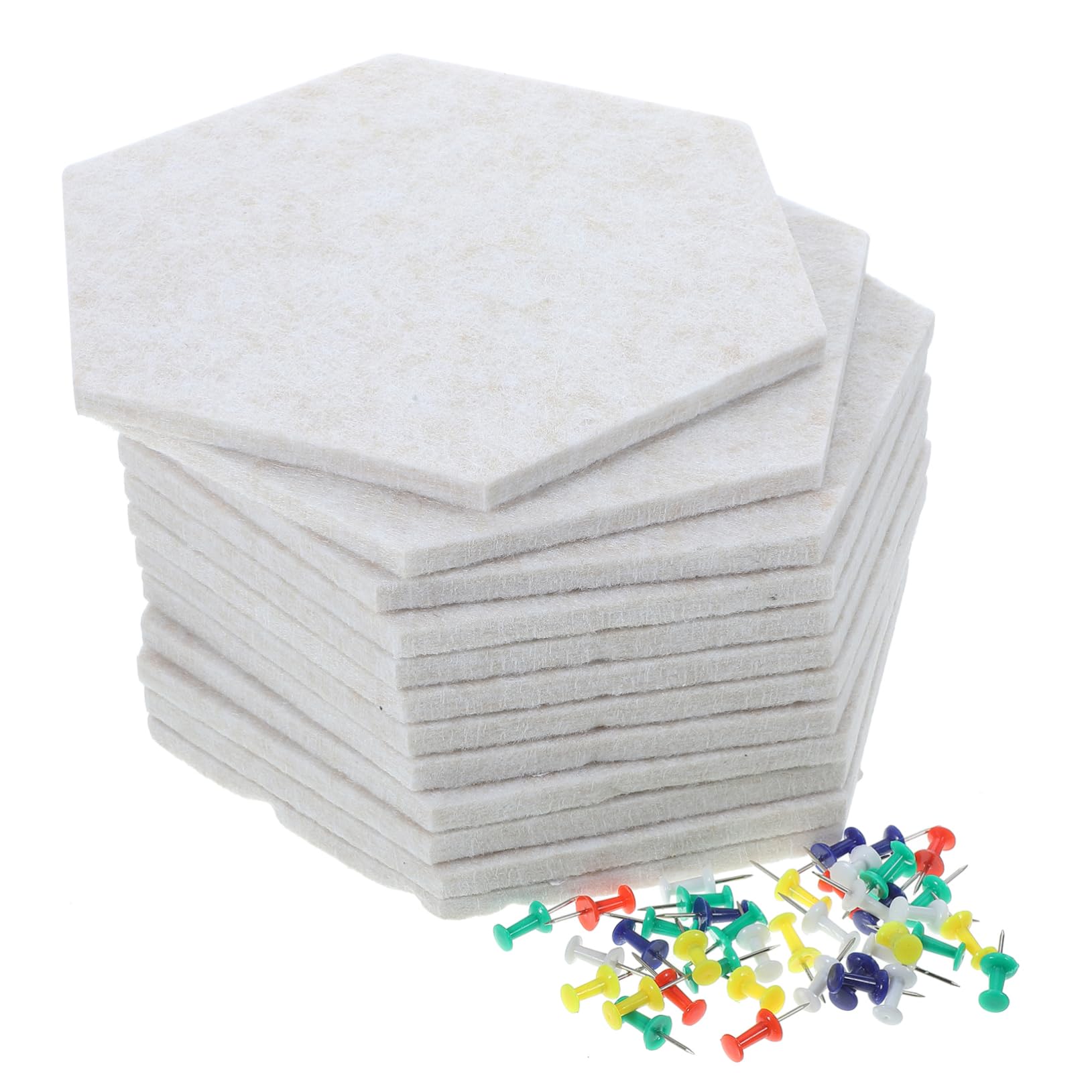 ERINGOGO Versatile Felt Board Wall Decor Office Message Board Hexagon Classroom Display Mat