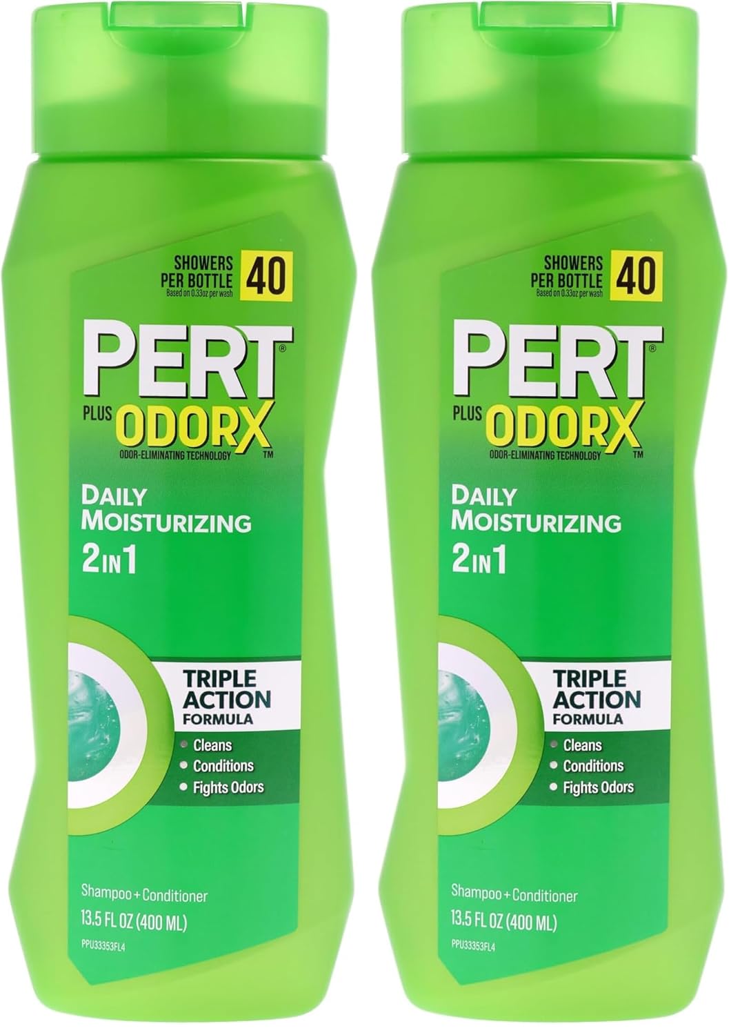 Pert Plus 2-in-1 Shampoo Plus Conditioner, Normal Hair 13.50 oz (Pack of 2)