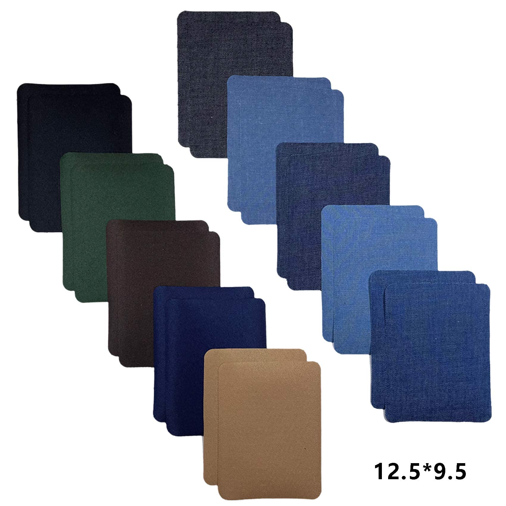 Toppe Termoadesive Per Jeans - Kit 20 Pezzi, 4 Forme E 5 Colori, Per Riparazione Vestiti - Foto 3