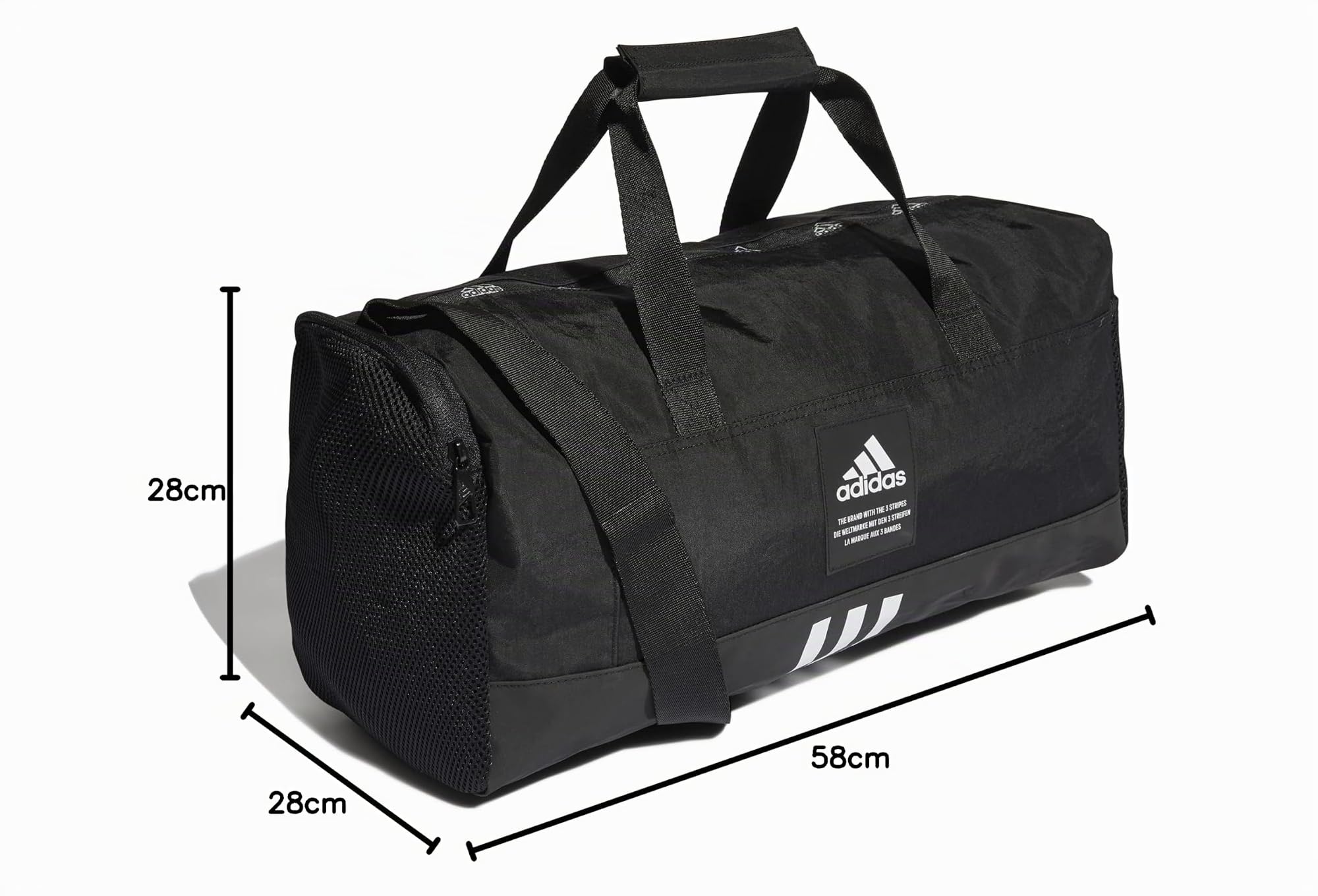 adidas Unisex Adulto 4ATHLTS Duffel Bag, Black/Black, M