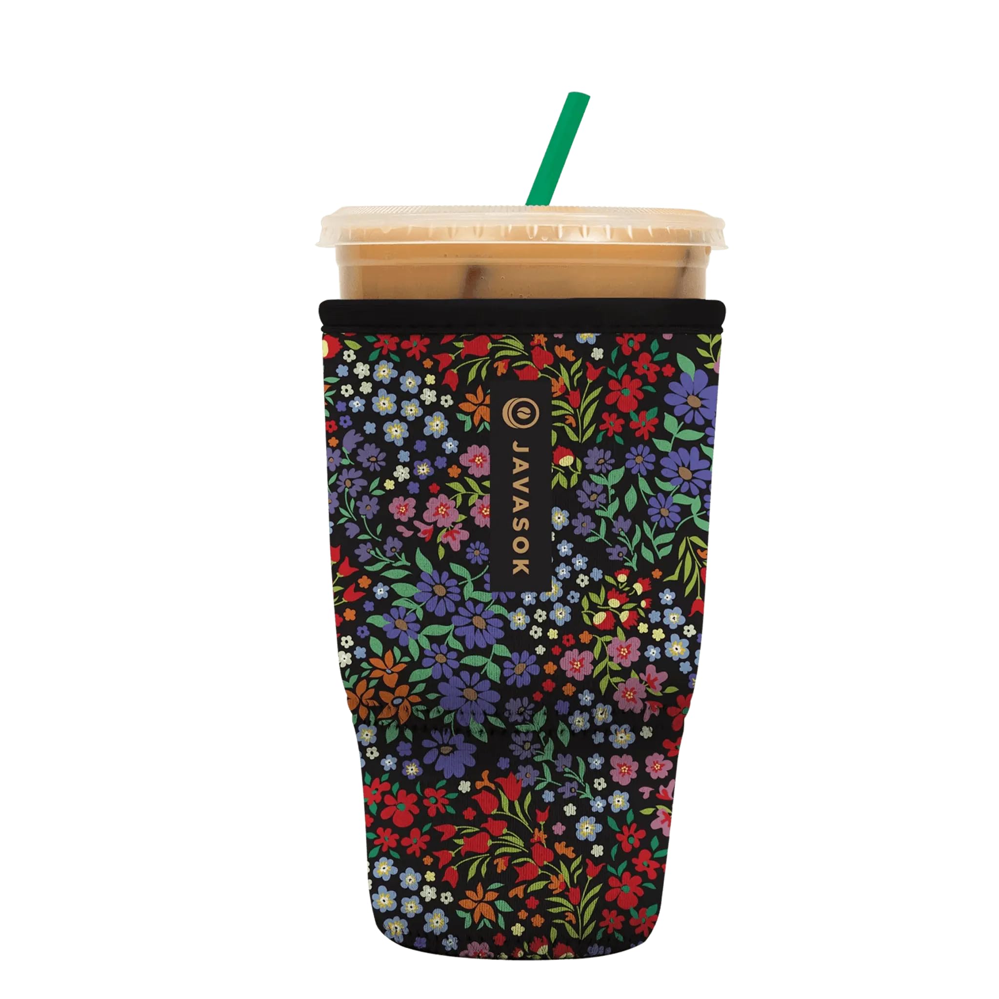 Sok It JavaSok Iced Coffee &amp; Cold Soda Insulated Neoprene Cup Sleeve (Picnic Basket, Large: 30-32oz)