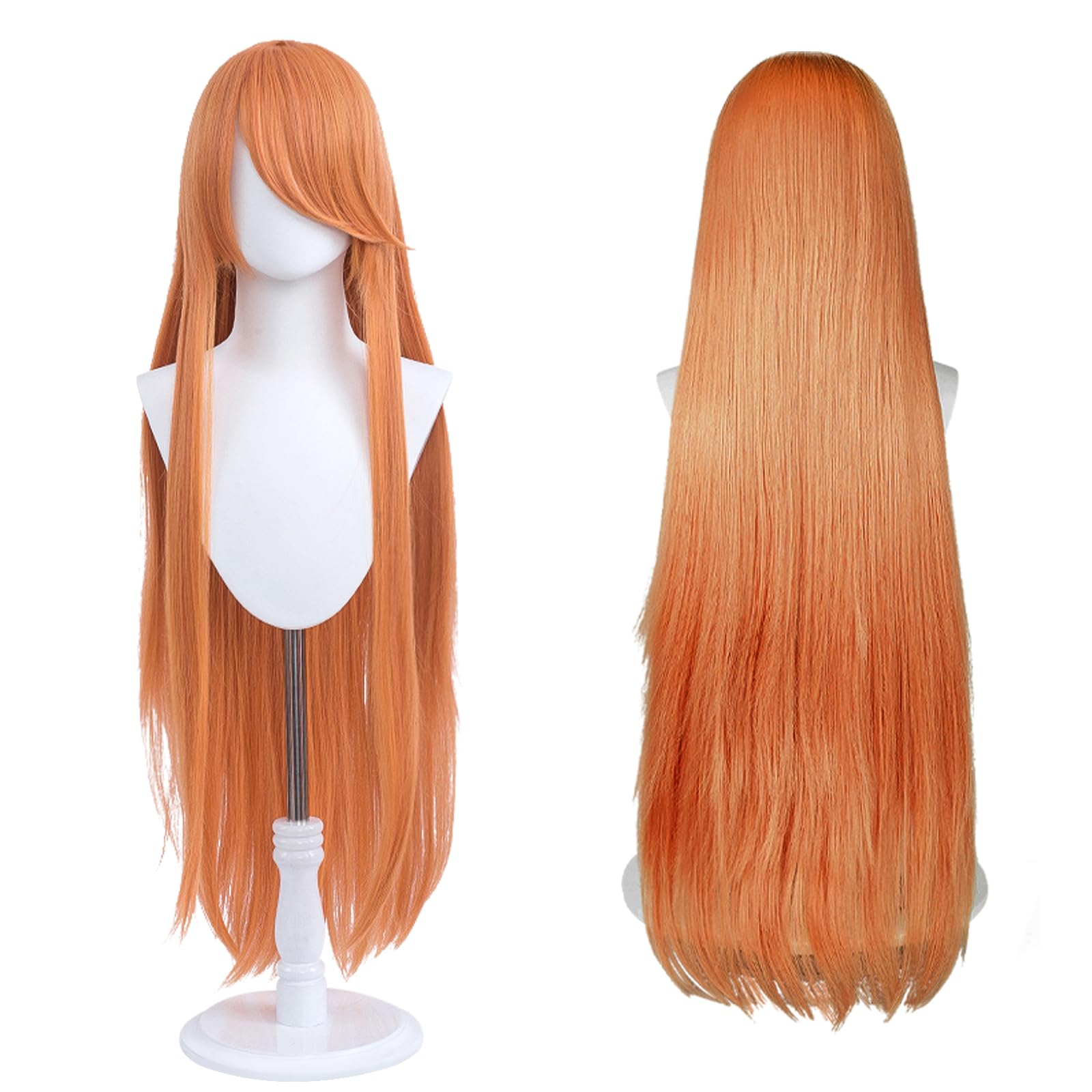 Parrucca Cosplay Anime Con 2 Cuffie | Capelli Beige E Nero | Per Halloween, Feste E Eventi A Tema