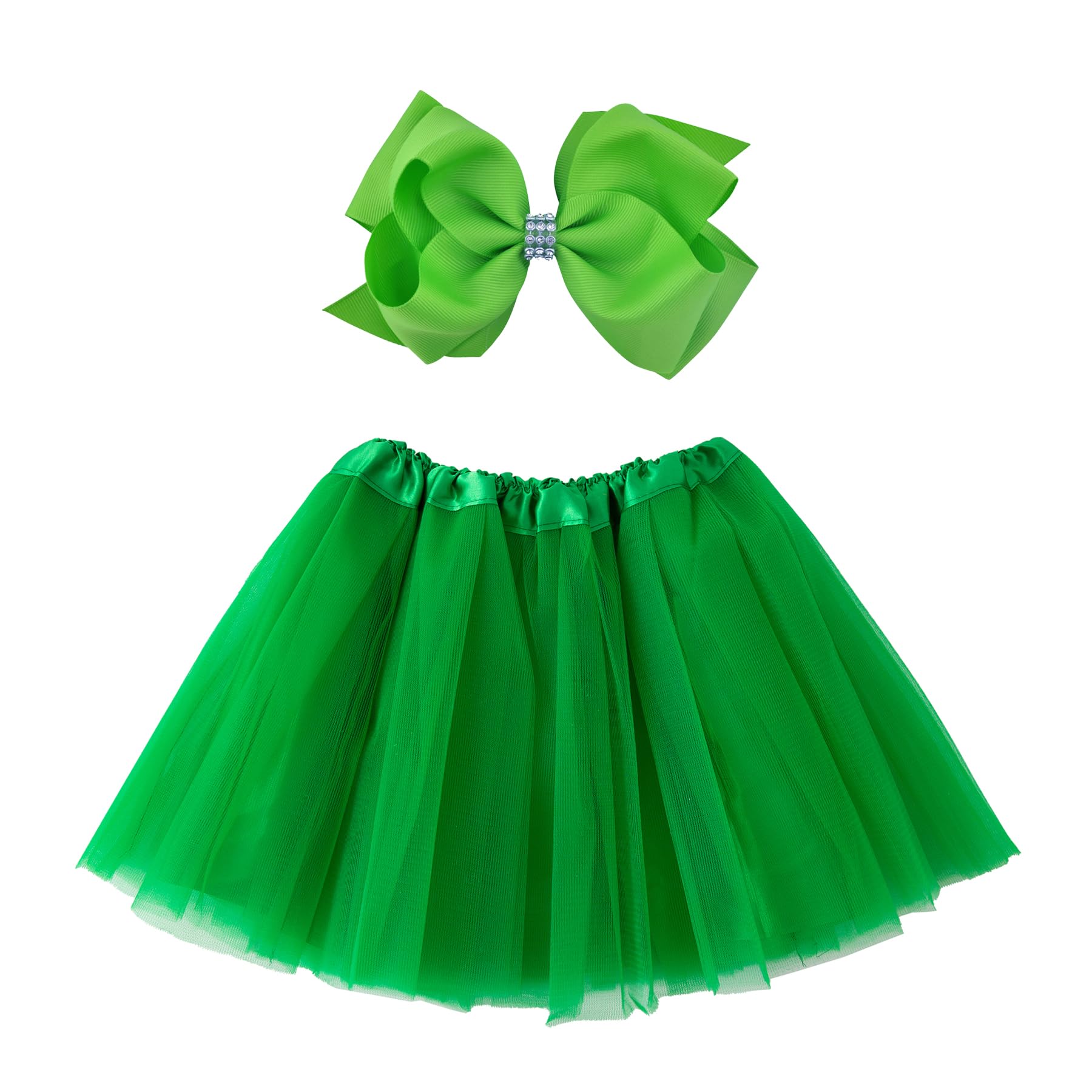 JastoreGirls Tutu Skirt 4 Layers Tulle Tutus for Girls Fluffy Ballet Dress Up for Toddler Kids Children