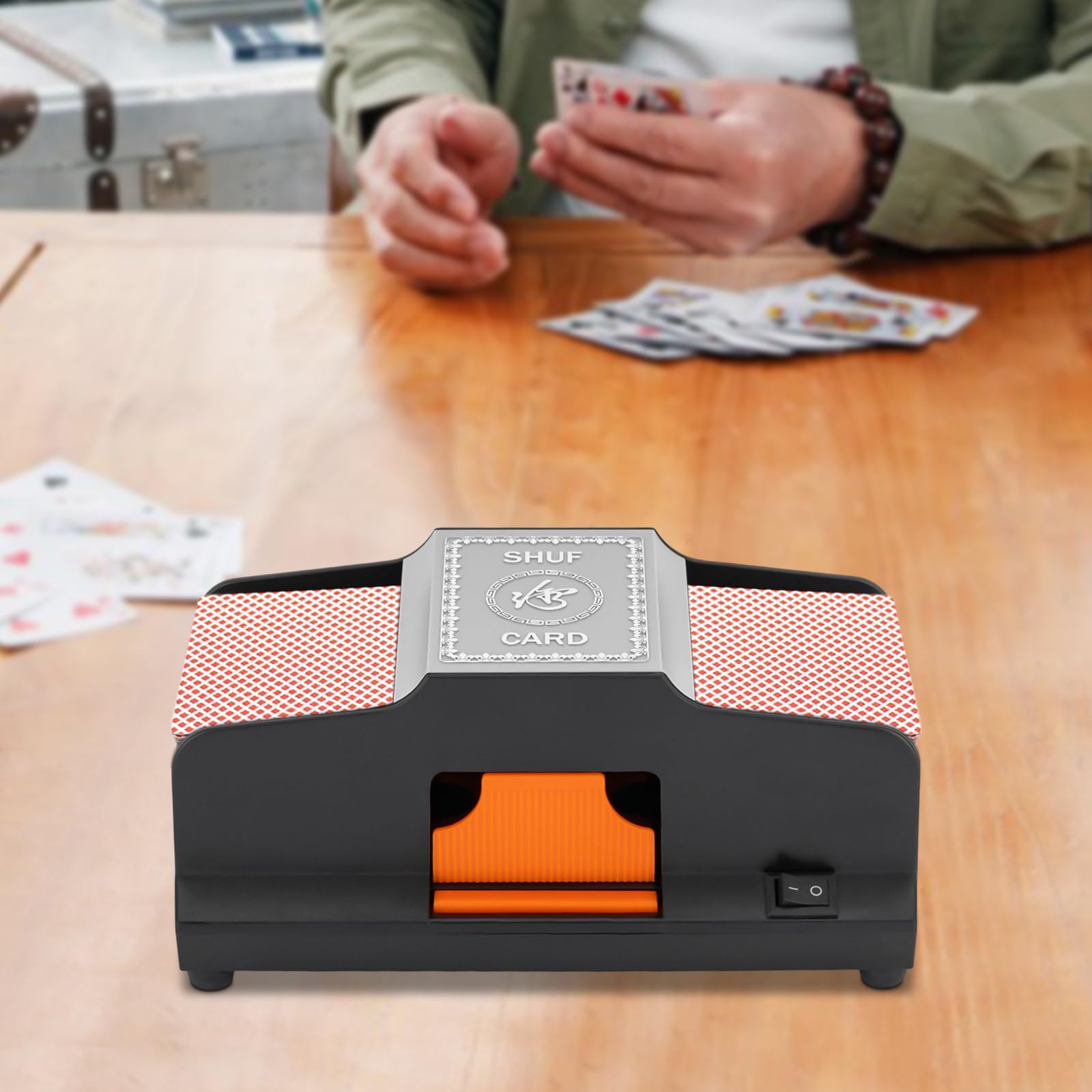 Miscelatore automatico per carte Bridge, Poker & Skat | Lettore di carte elettrico con spina europea | Ideale per serate di gioco e homegame