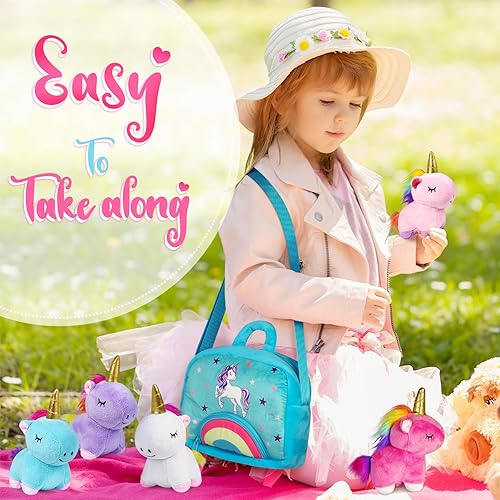 Miniatura 31 de KMUYSL - Peluche de foca para niñas de 3, 4, 5, 6, 7, 8 años o más, foca mamá con 4 bebés en su barriga, juguetes de peluche para niñas, niños