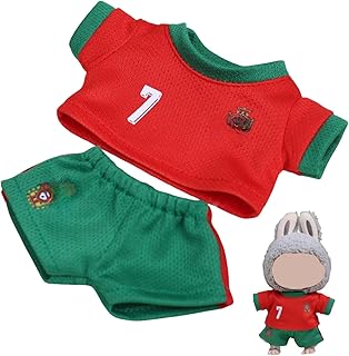 Juego de Ropa para muñecas La-Doll, 17 cm, Camisetas de fútbol, Ropa de Verano para Aficionados al fútbol (no Incluye muñe...