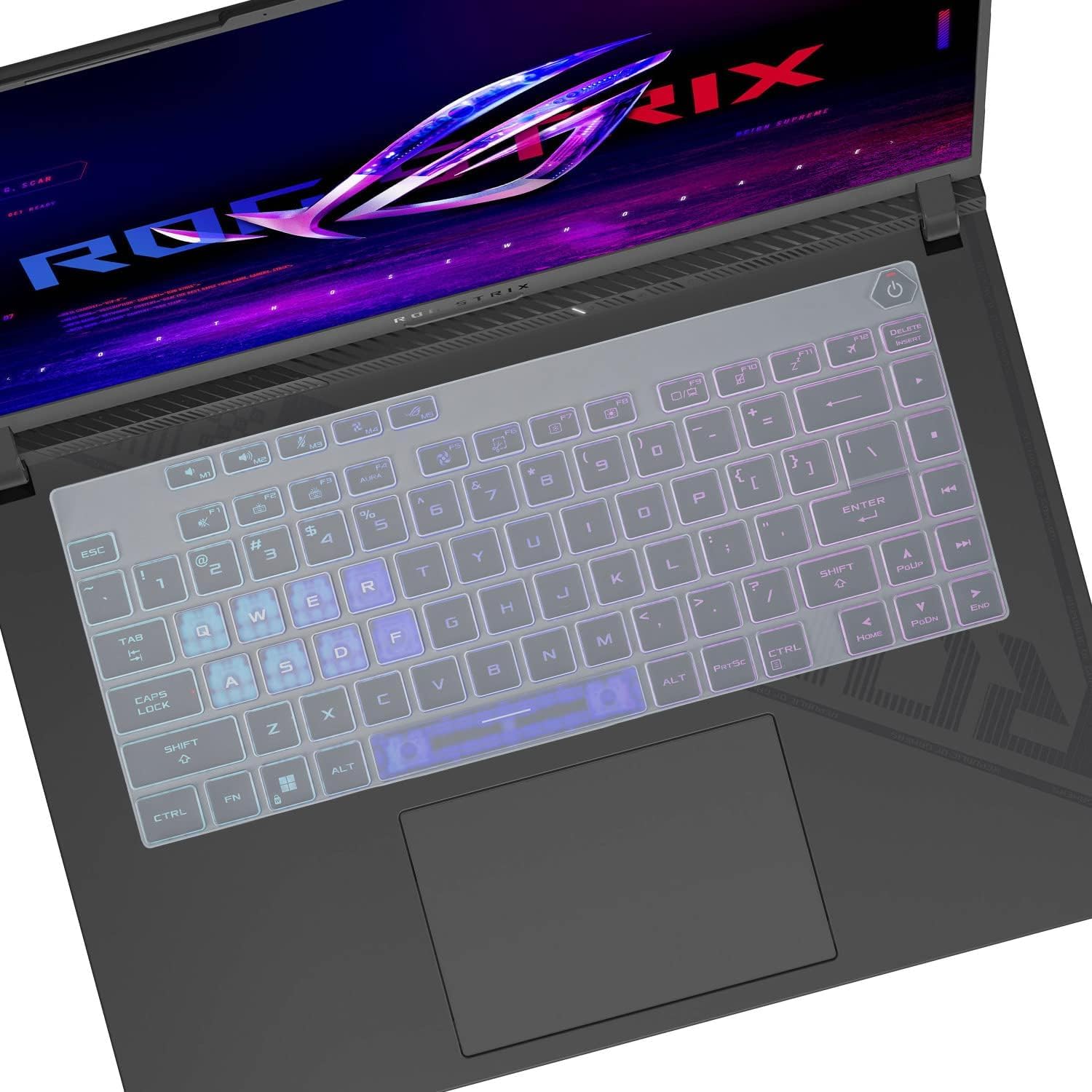 RAYA Silicone Keyboard Cover for 2023/2024 ASUS ROG Strix G16 and ASUS ROG Strix Scar 16 Gaming Laptops (Transparent)-image-48