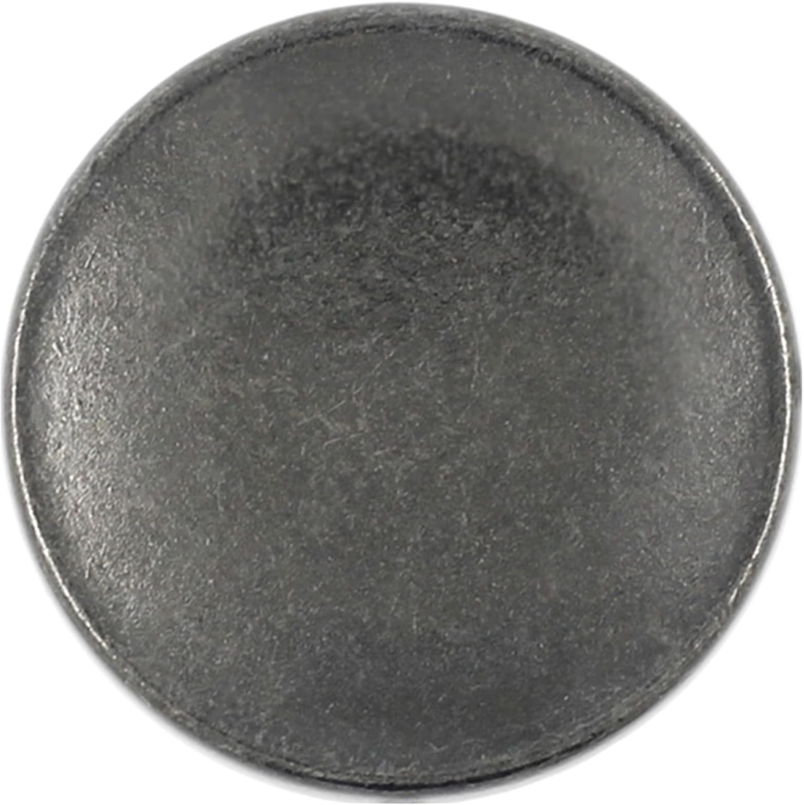 Bezelry 12 Pieces Concave Surface Metal Shank Buttons. 20mm (3/4 inch) (Gunmetal)