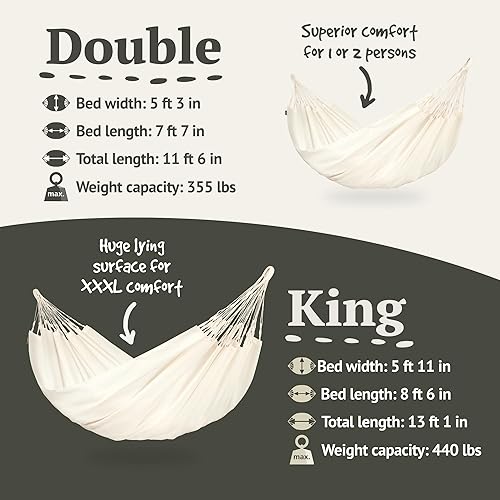 Vista 103 de La Siesta Brisa - Hamaca resistente a la intemperie, Vainilla