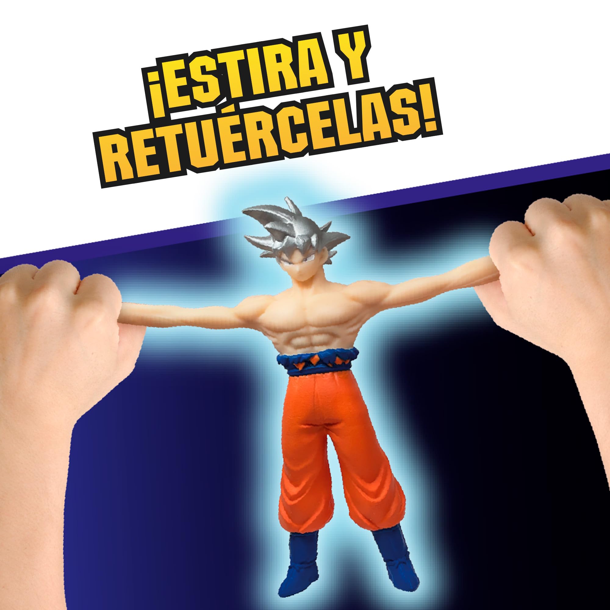 Bizak Monsterflex Dragon Ball Goku Super Saiyan God Figurka Super Wysuwana Elastyczna Lalka 18 cm 8 do kolekcjonowania dla dorosłych fanów kolekcjonerów i dzieci od 6 lat (64390230-26)