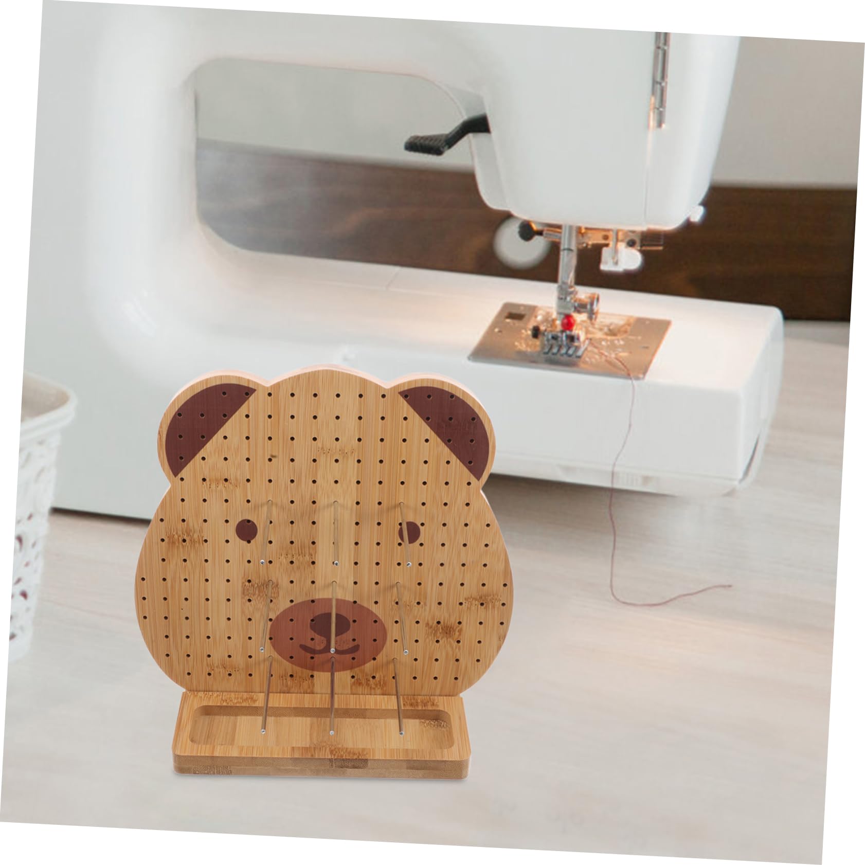 LALAFINA Tabla de Crochet de Madera Duradera y Práctica para Proyectos de Tejido de Punto, Herramienta Conveniente para Principiantes y Entusiastas del Ganchillo en Casa