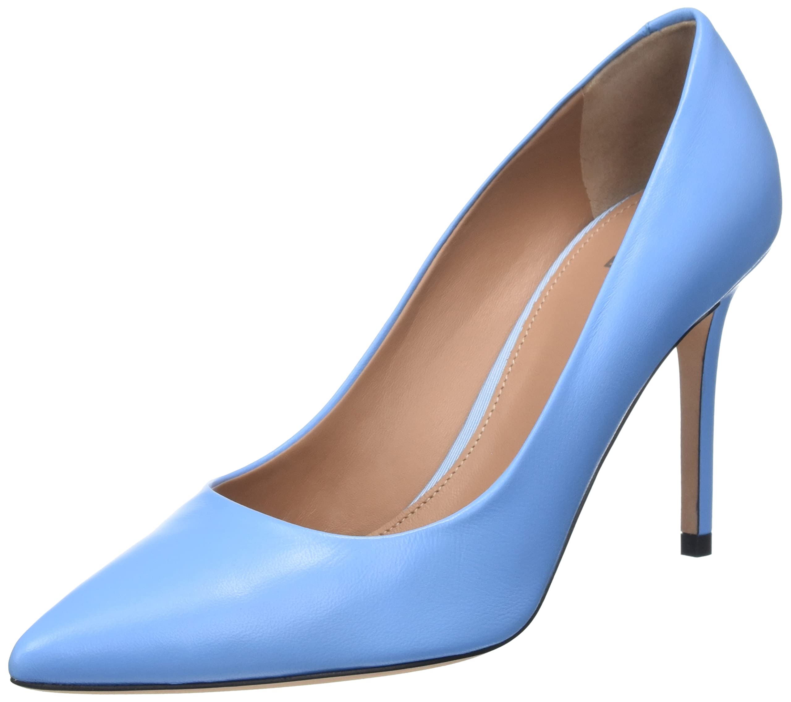 HUGO BOSS Eddie Pump 90-S MEDIUM BLUE HEELS Size UK 7ITALY NEW