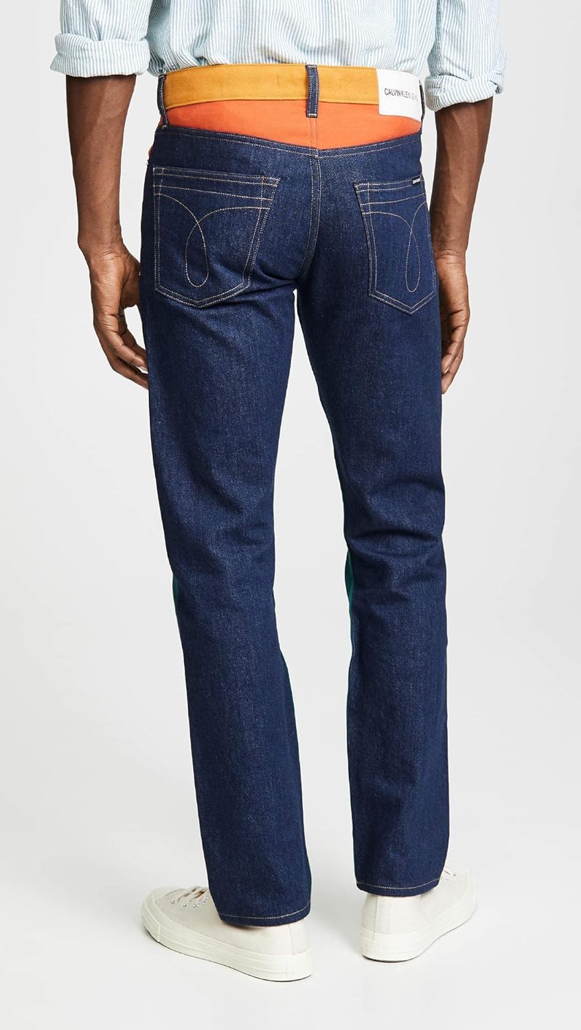 Calvin Klein Men's Straight Fit Jeans 32W x 32L Ukelely Patch