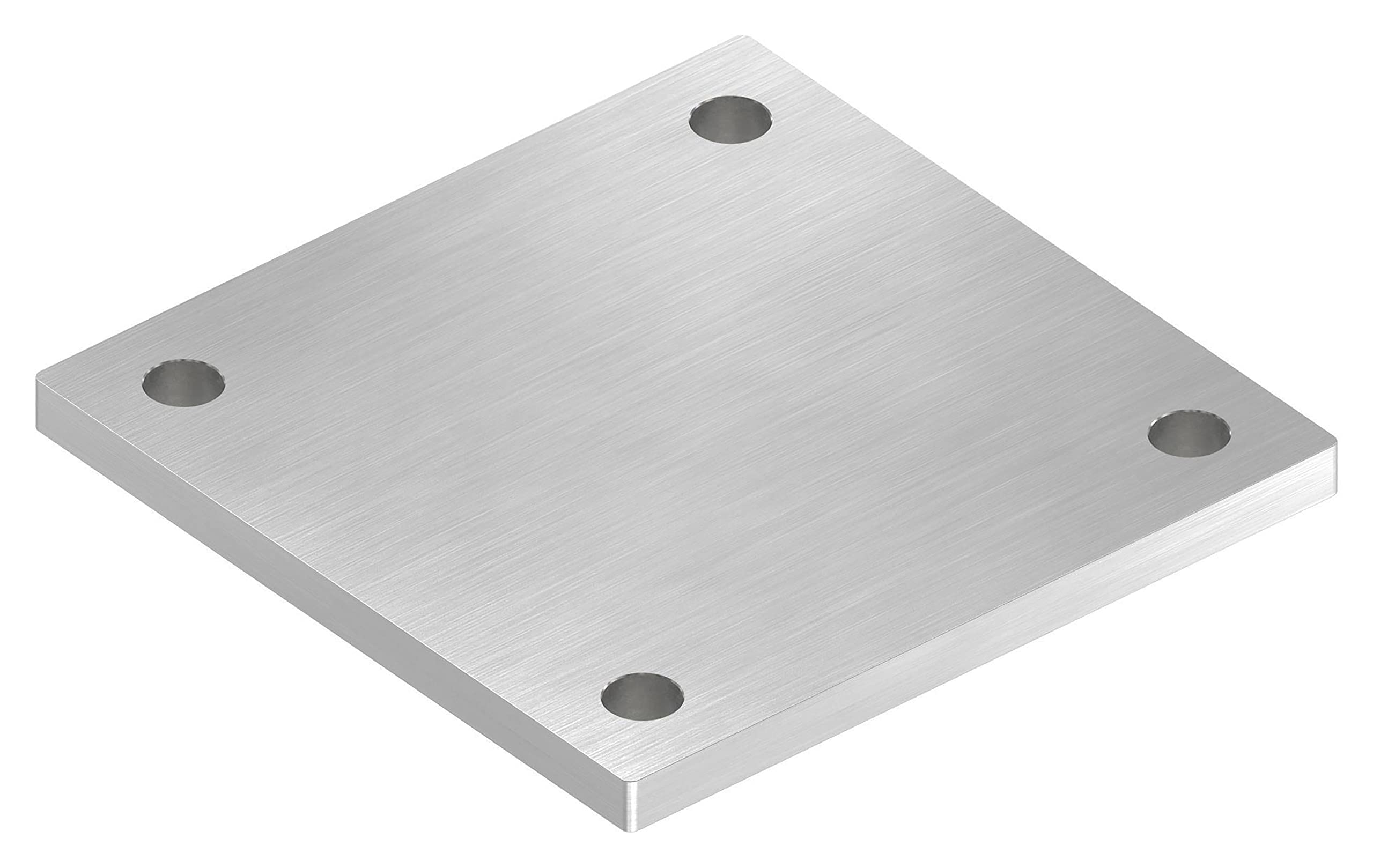 STEINBACHER© | piastra di ancoraggio in acciaio inox, 150x150x10mm, foro 4x13mm, V2A
