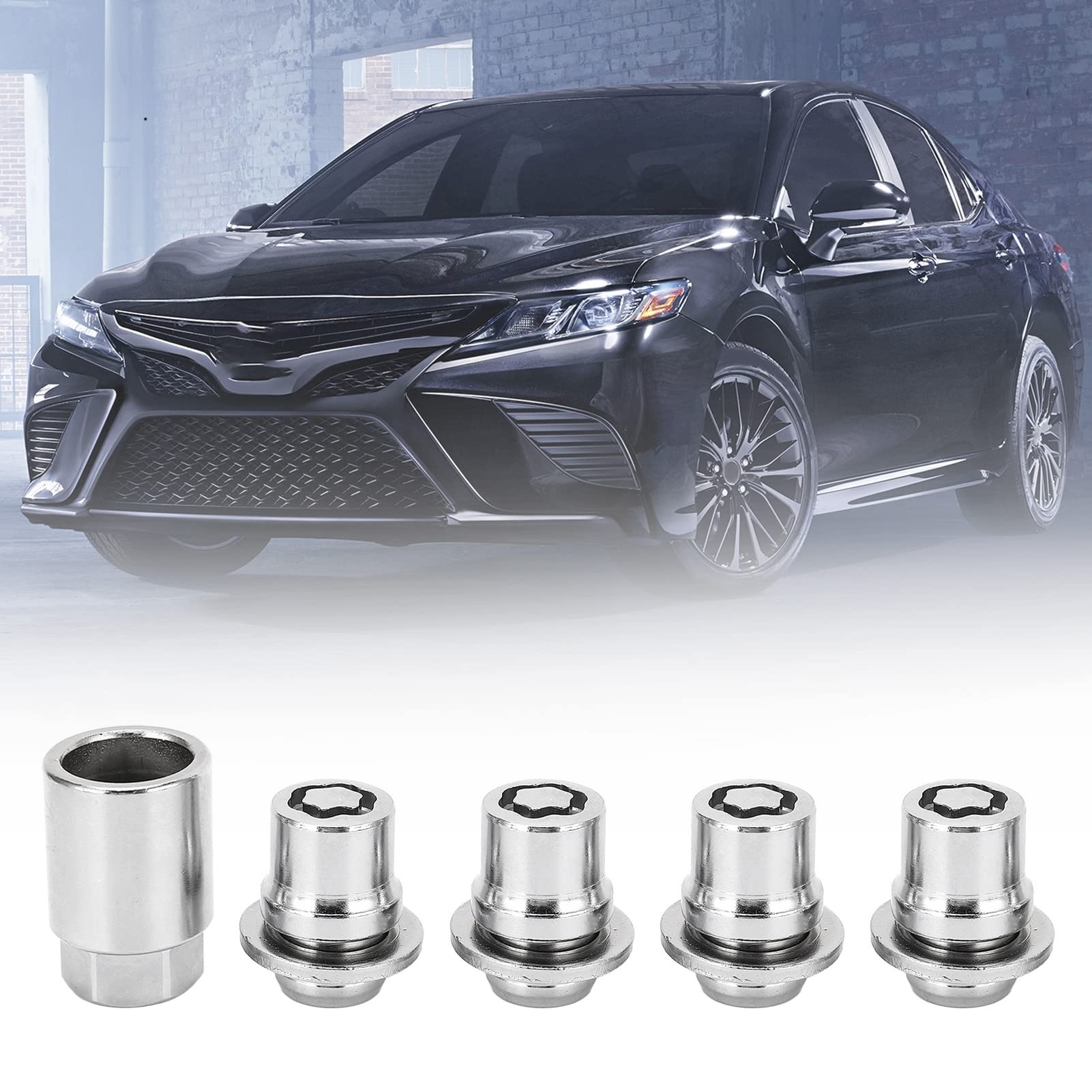 Juego de Tuercas de Bloqueo de Rueda M12 X 1,5 para Toyota Camry Tacoma Corolla Highlander Avalon RAV4 Sienna Venza Celica Prius Matrix CHR Mirai 00276-00900 Tuercas de