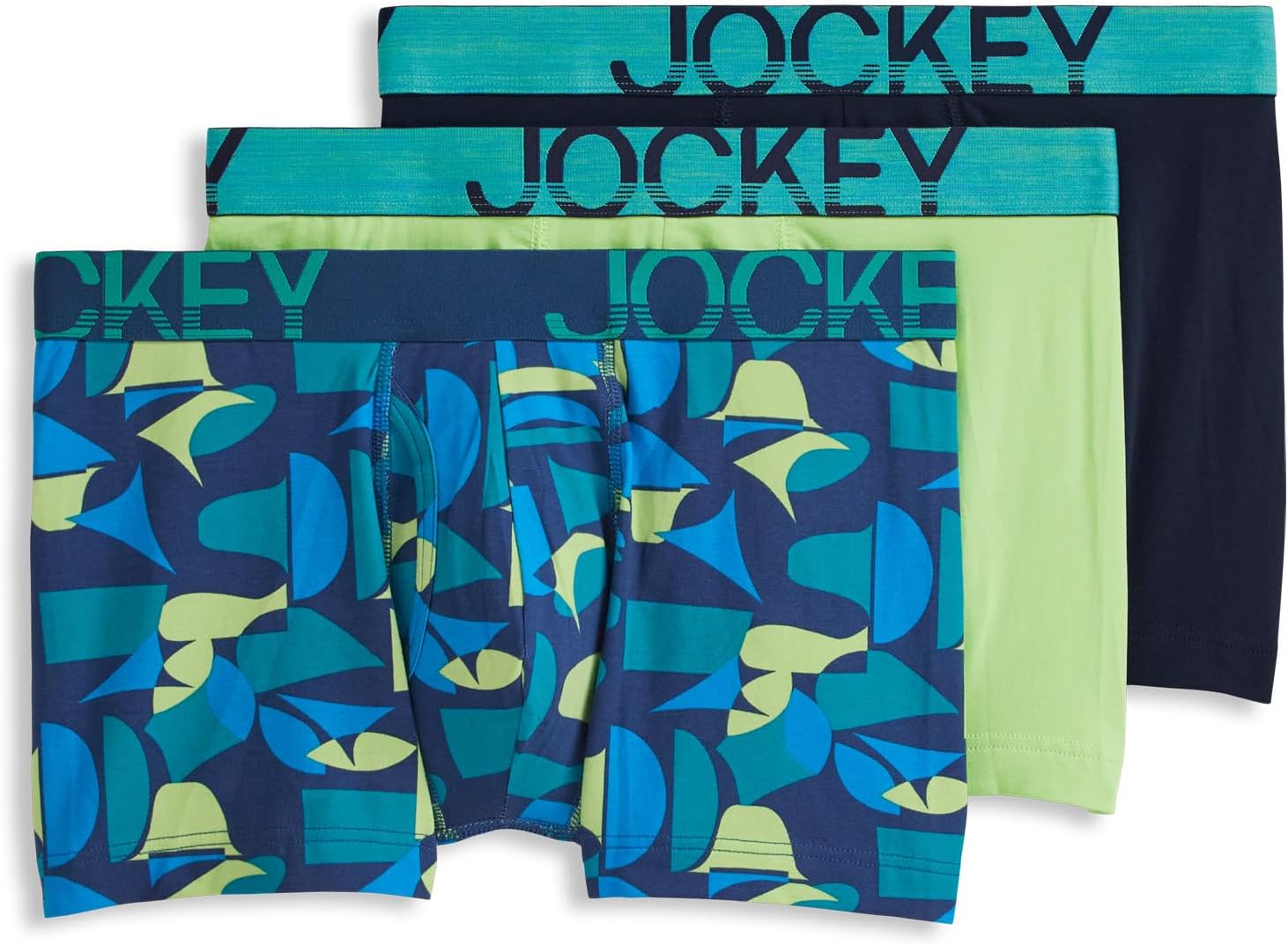 Jockey Men's Underwear ActiveStretch 4" Boxer Brief - 3 Pack