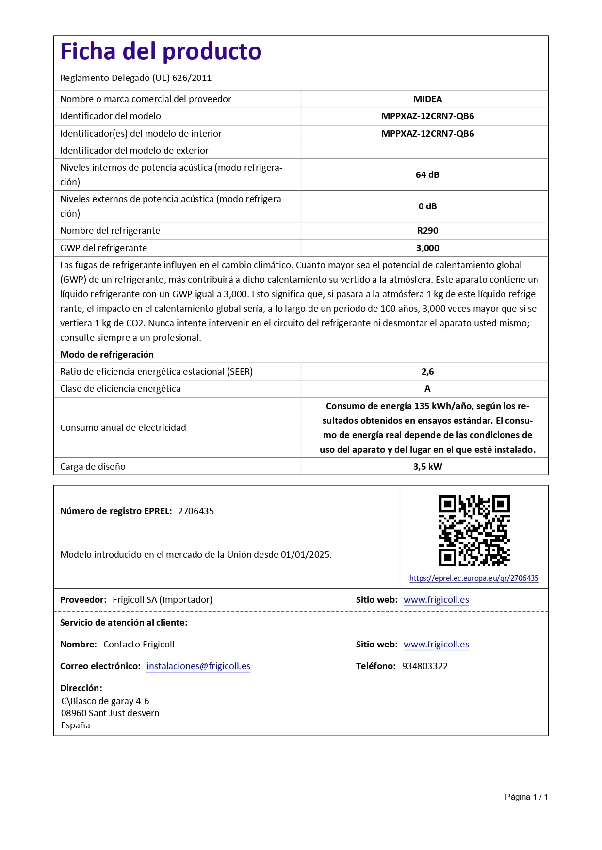 MIDEA Climatiseur Mobile Silencieux 12000 BTU avec Évacuation | 4 en 1: Climatisation, Ventilation, Déshumidification, Sleep | Clim Portable avec Contrôle App & Télécommande | Kit de Fenêtre Inclus