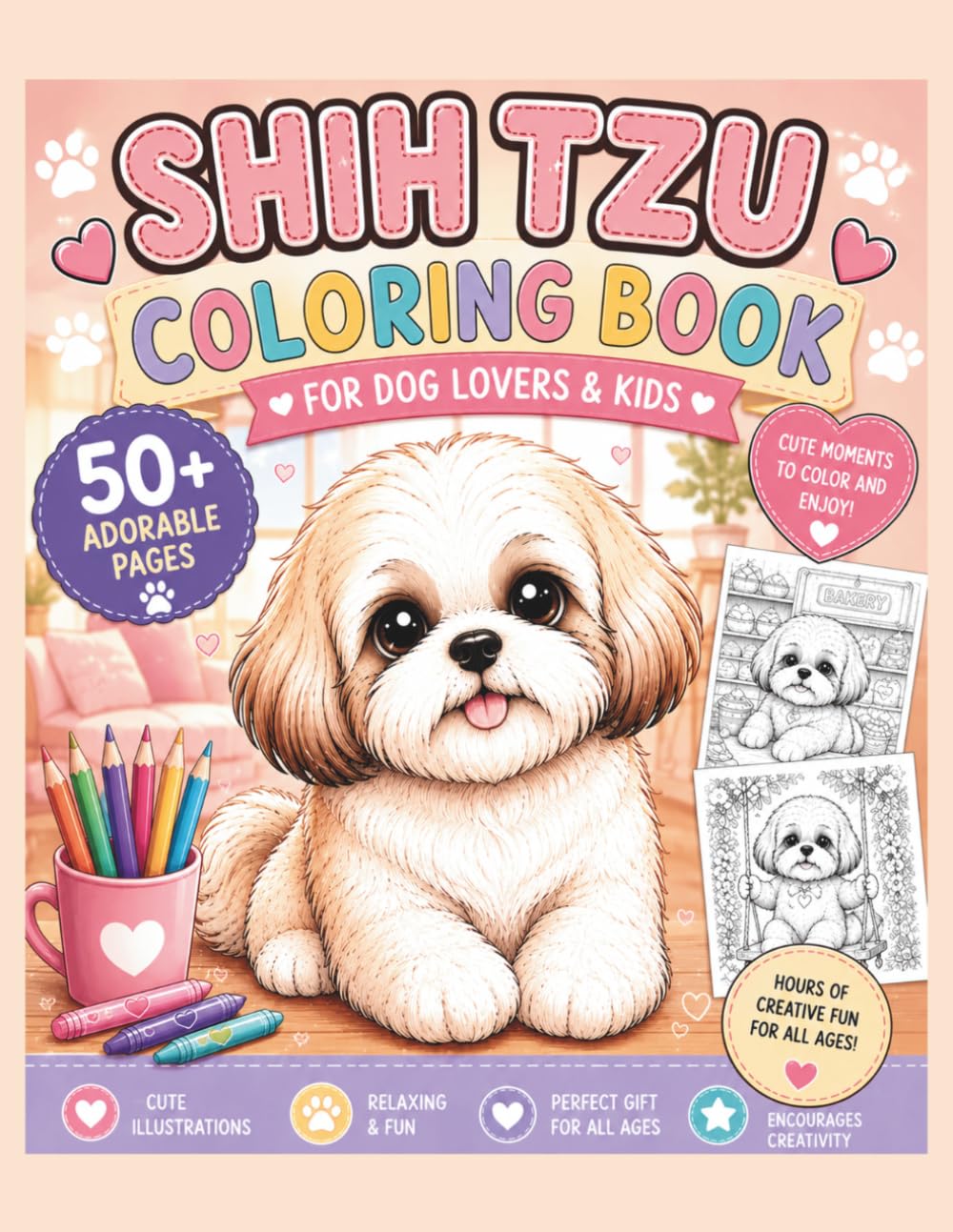 Shih Tzu Coloring Book for Dog Lovers