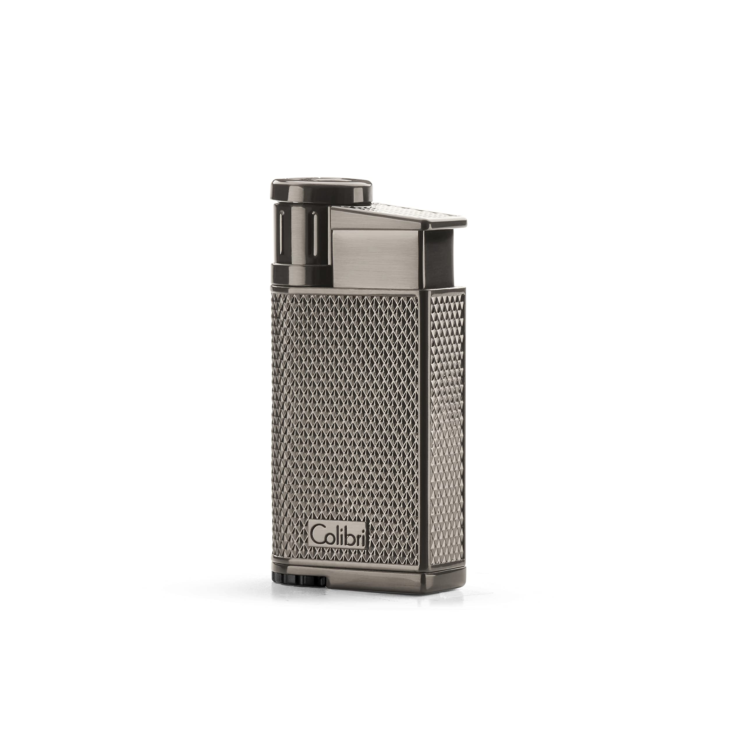 Evo Jet Flame Lighter | Cigar And Cigarette Lighter | Wind Resistant | Works With Butane (Is Not Included) | Nice Elegant Gift Box | Two Year Warranty