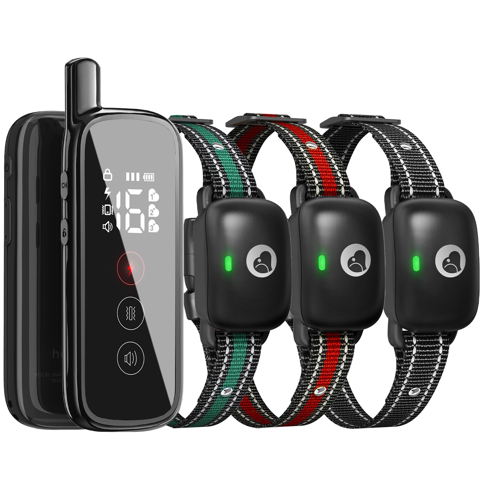 Dog Training Collar for 3 Dogs