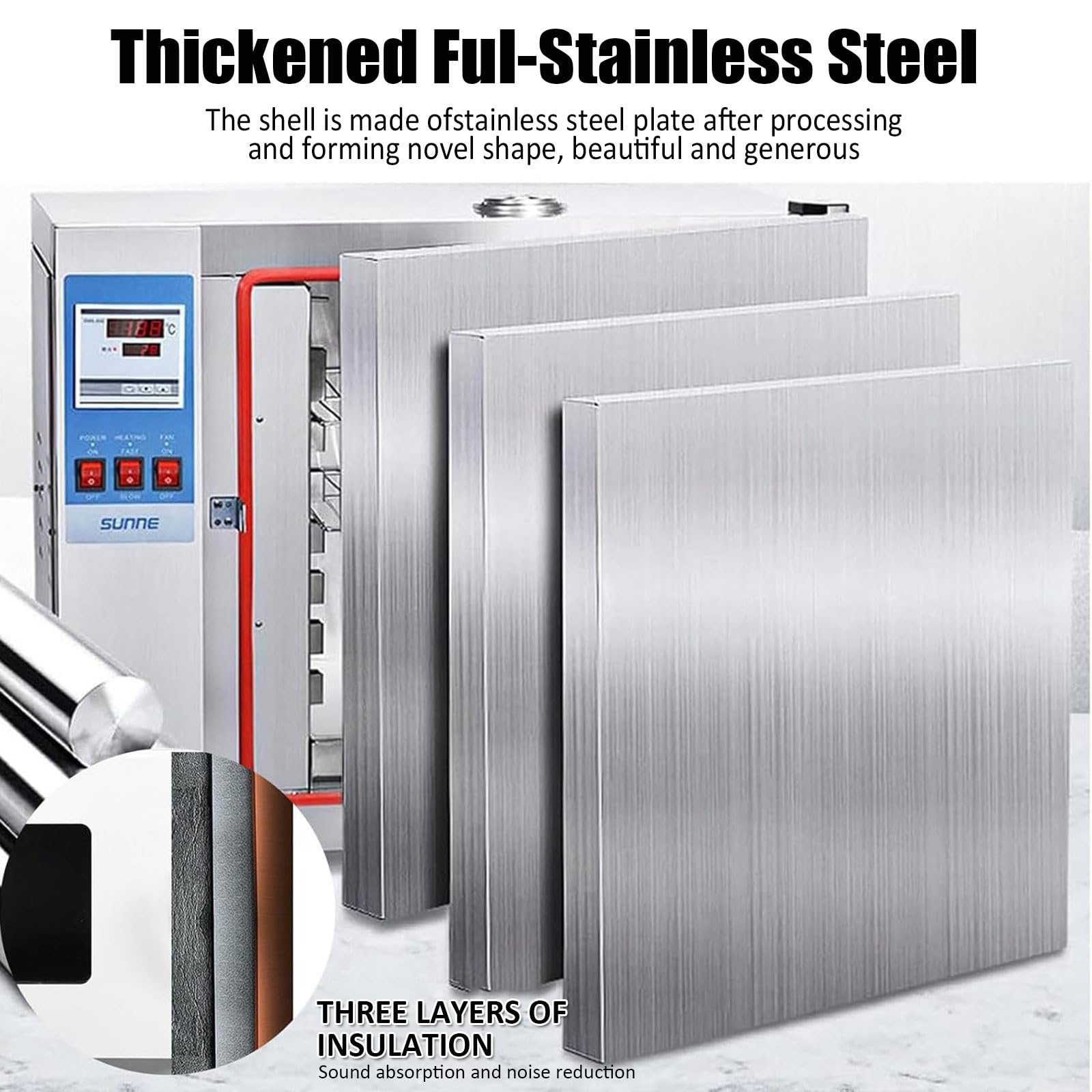 Estufa De Secado Inteligente con Pantalla Digital, Calefacción Eléctrica, Estufa De Secado De Laboratorio A Temperatura Constante, Secadora Industrial De 50-250 ℃, Horno De Laboratorio