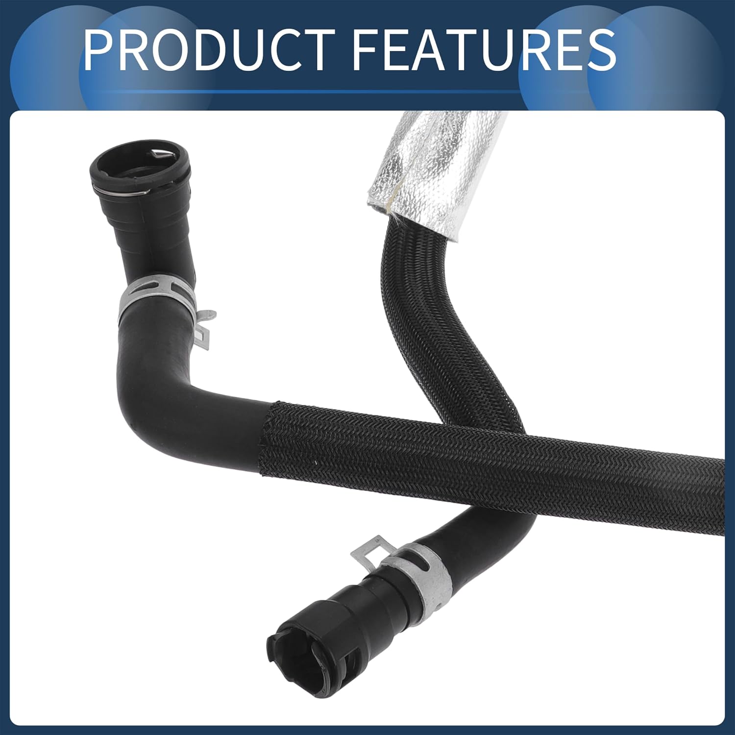 Engine Heater Hose Assembly for Ford F-150 3.5L 2011 2012 2013 2014, HVAC Heater Outlet Pipe Replace No.BL3Z18472J