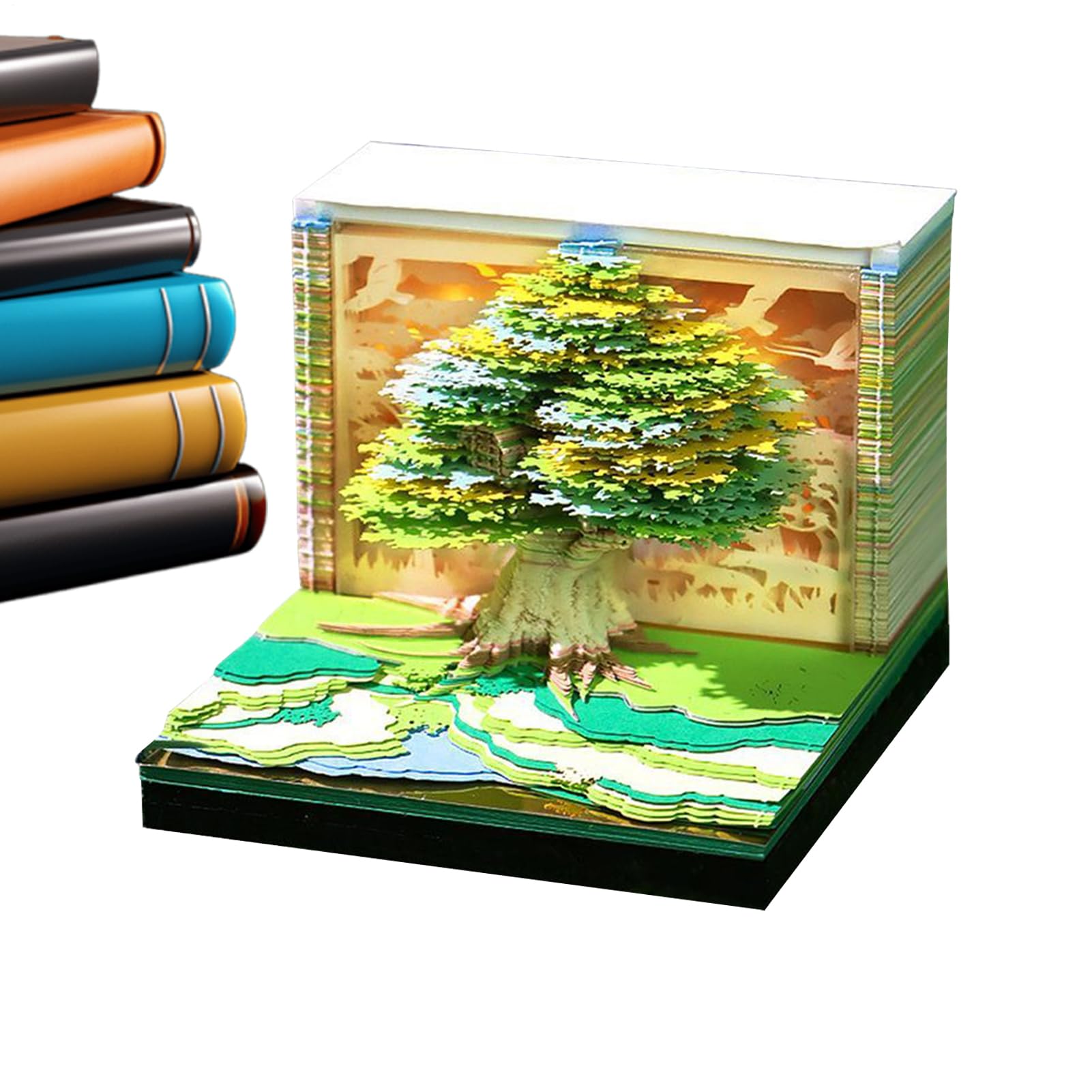 Calendario 3D Blocco Note 2026 Blocco Strappabile Intagliato Con Forma Di | Mini Calendario da Scrivania 3D a Strappo Per Appunti Giornalieri, Planner Mensile, Monitor Abitudini,