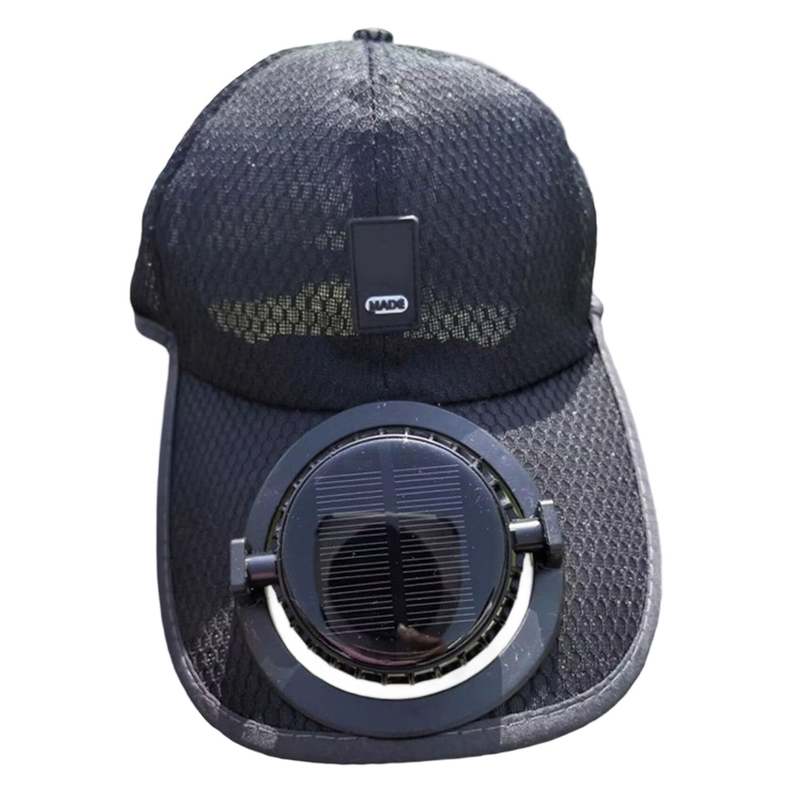 YUXITA Solar Powered Cooling Fan Hat With USB Charging For Outdoor Activities 600mAh Rechargeable Adjustable Ventilated Sun Hat