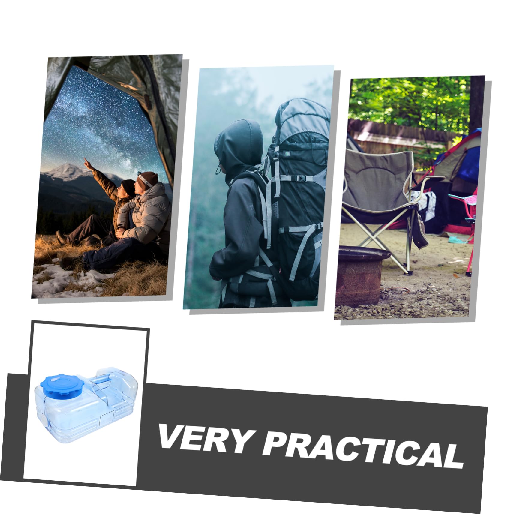 1satz Tragbarer Wasserbehälter Faltbarer Camping-wasserkanister Outdoor-wassercontainer Mit Anti-leck-Funktion Für Reisen Wandern Und Freizeitaktivitäten