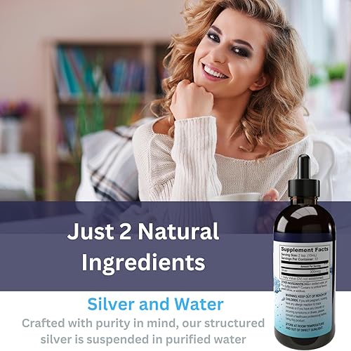 Miniatura 6 de Líquido alcalino de plata estructurada de 30 ppm Gotas líquidas de apoyo inmunológico avanzado Suplementos minerales de plata coloidal extra