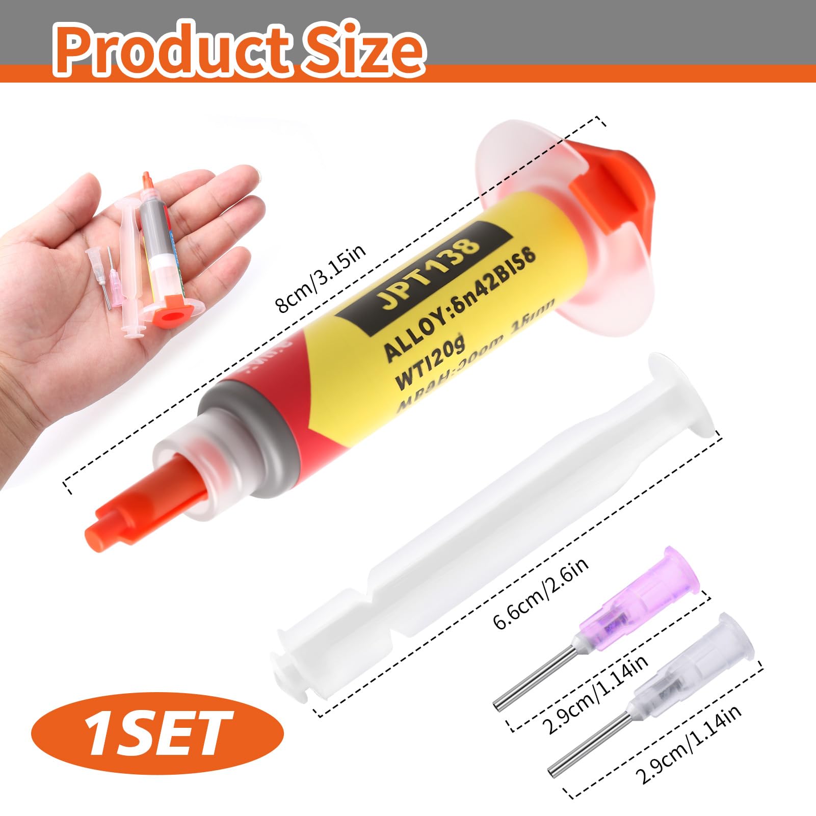 Flussante Per Saldatura A Stagno Sn42 Bi58, Flusso A Bassa Temperatura 138°C, Buona Conduttività Termica E Resistenza Meccanica, Non Facile Da Rompere O Ossidare, Adatta Per BGA, SMT, LED E Pasta Sald