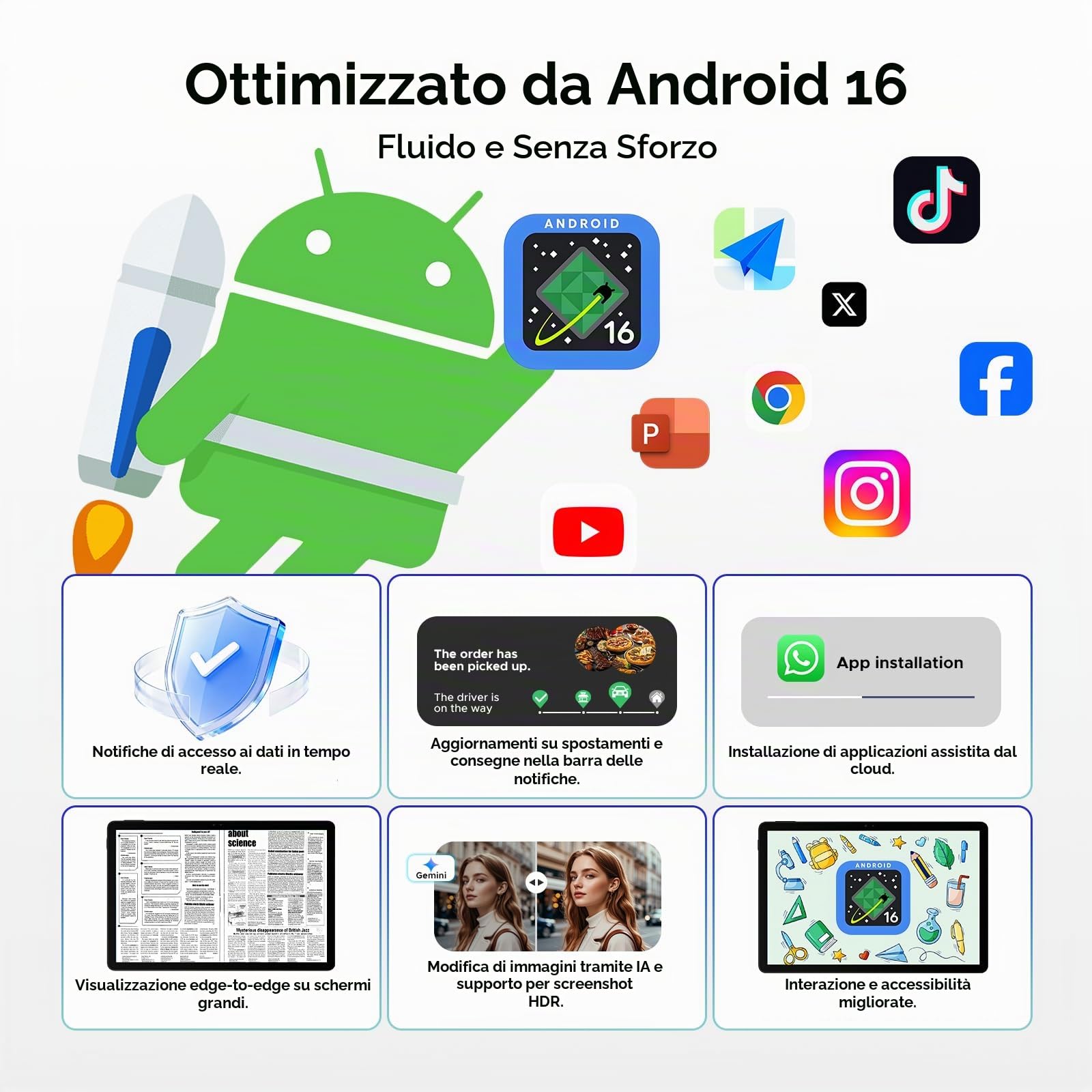 P11 Tablet 11 Pollici con 48 GB RAM + 128 GB ROM/TF 2TB Grigio | Tablet android 16, T7250 Tablet con Tastiera, Display 90Hz, 8800mAh, Gemini AI, Widevine L1, Face ID, WiFi5, Penna, tastiera