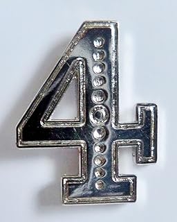 1106 Flags Number 4 Nickel-Plated Orange Order Collarette Character - W062/4