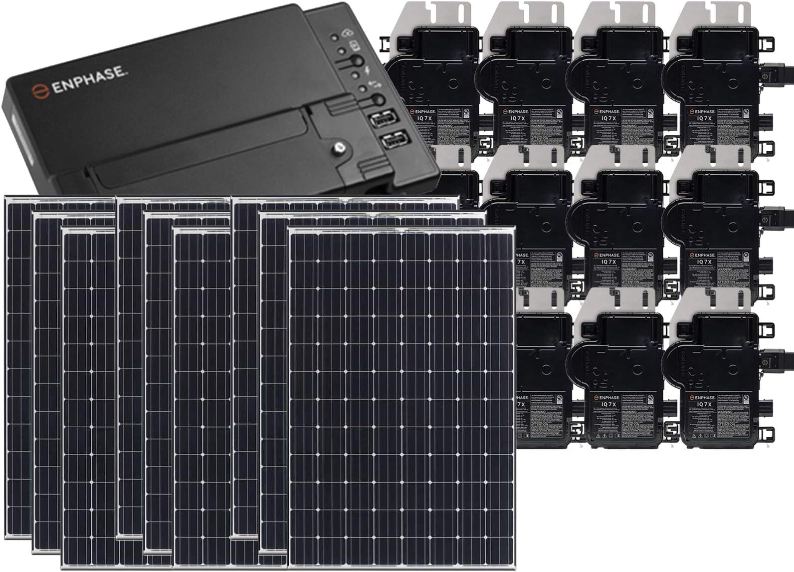 High Efficiency Residential Solar Panel Grid-Tied System | Panasonic HIT 335W Solar PV Panels w/Enphase Microinverter System + IQ Envoy & Consumption Monitoring (10kW)