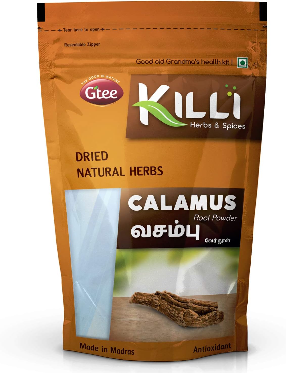 KILLI Vasambu | Acorus calamus | Vacha | Vach Root Powder, 100g
