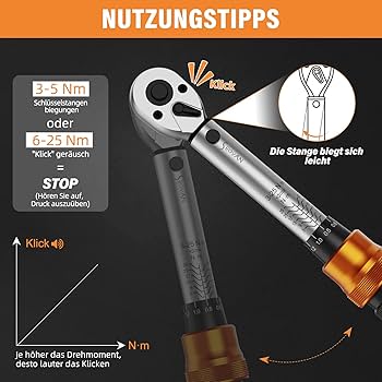ミトSP 13-częściowy mały klucz dynamometryczny do roweru 3-25 NM, 1