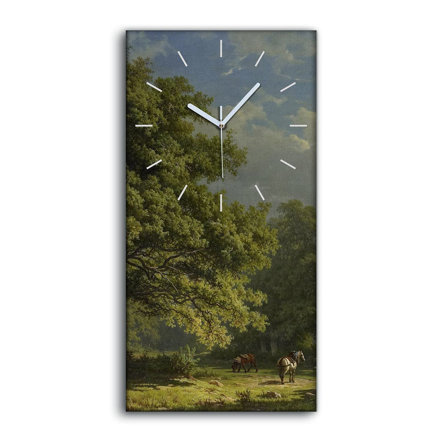 Horloge Sans Tic-Tac Finie la Nuisance Sonore Toile Salon 30x60