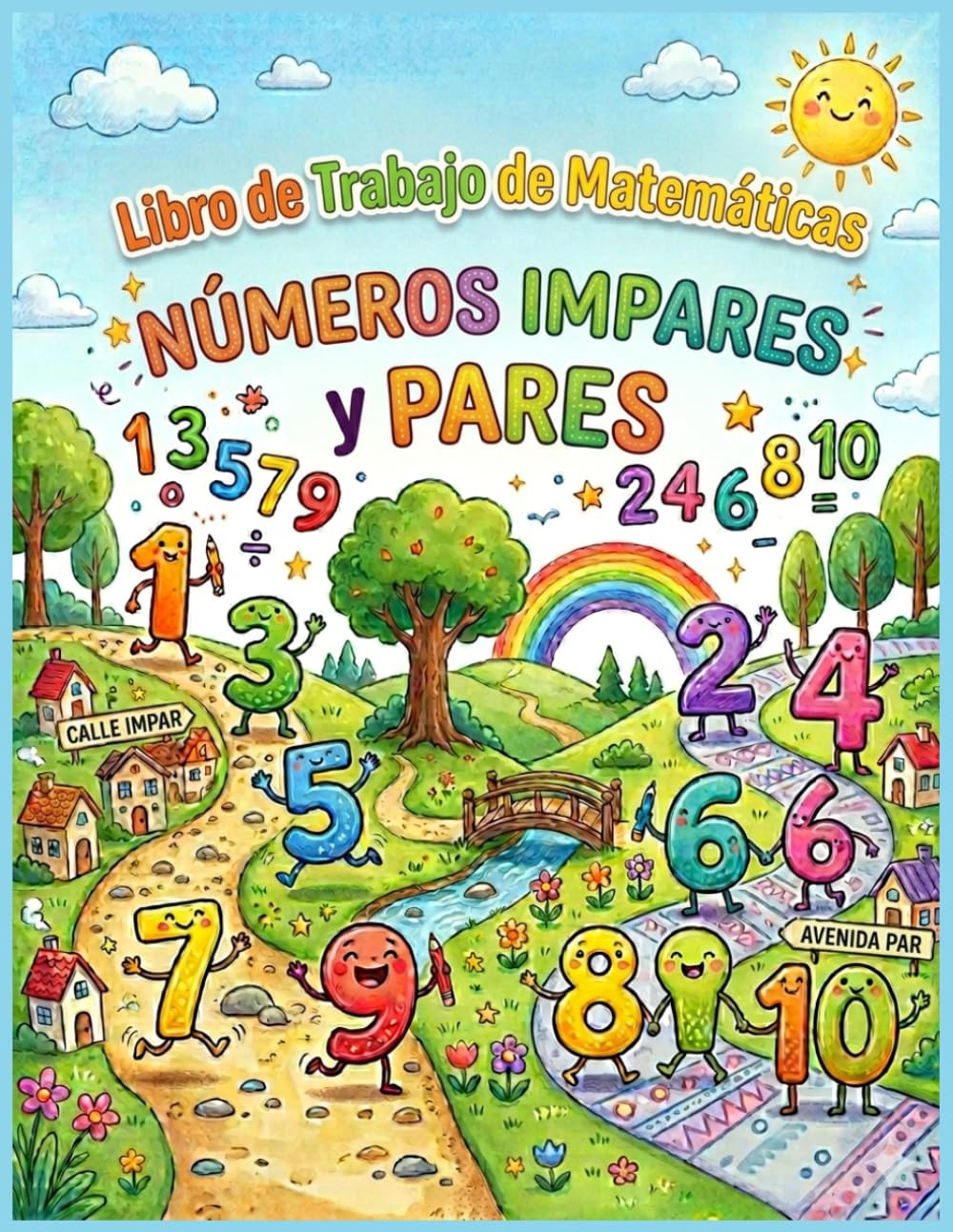 libro de trabajo matematicas Números pares e impares: Hojas de trabajo de suma y resta para niños de 4 a 8 años, Libro de matemáticas para números ... grado (juegos y actividades de matemáticas)