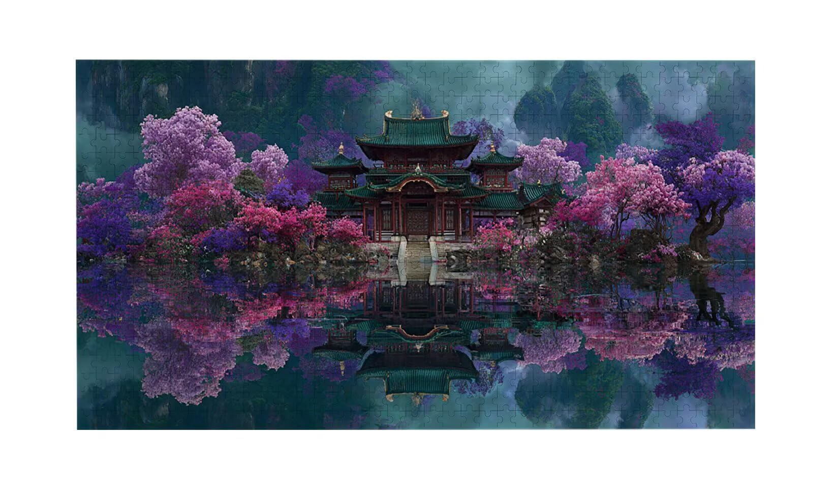 Puzzle para Adultos 1692 Piezas, Paisaje del ático Puzzle, Difícil, Desafiante, Rompecabezas Encajan Perfectamente, Letras en la Parte Posterior, Regalo para Personas Mayores (179x31cm) v-262