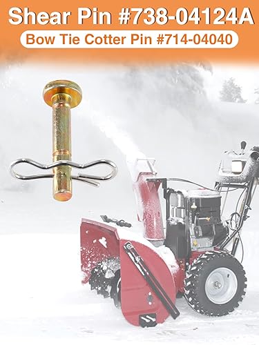 Miniatura 4 de Biggun 20 juegos de pasadores de cizalla y pasadores de chaveta para quitanieves - 738-04124 y 714-04040 kits de pasadores de cizalla de repuesto