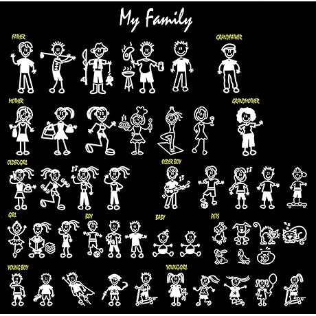 Personalized Family Car Decals