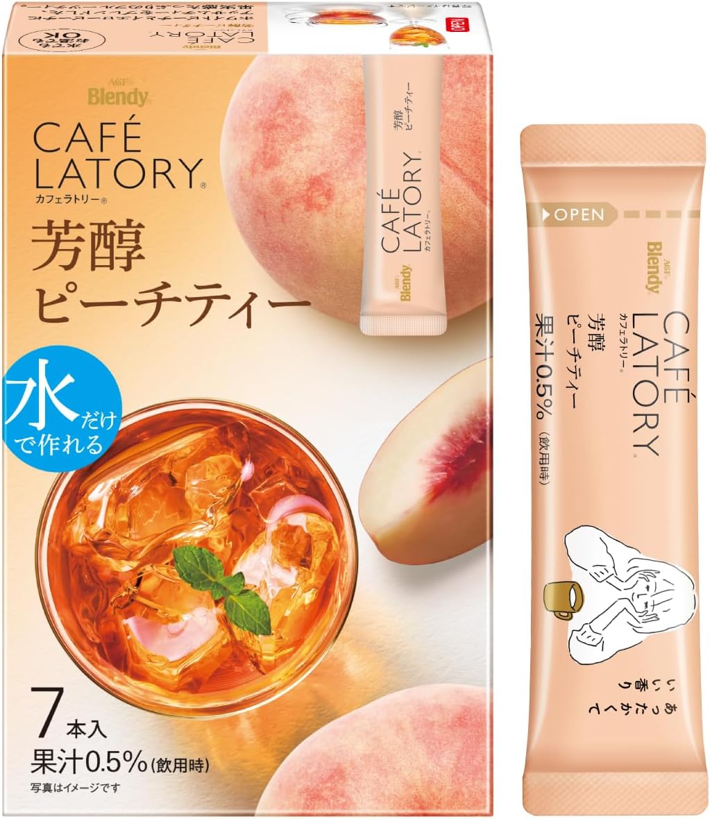 Blendy Kafera Tree Stick Mellow Peach Tea Seven × 6 Boxes