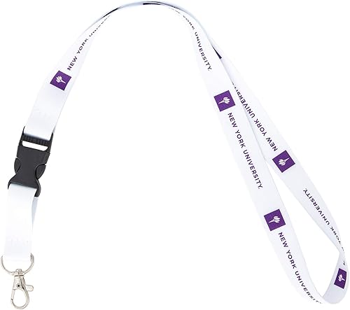 Desert Cactus Llavero de la Universidad de Nueva York NYU Violets para llaves de coche, llavero con hebilla desmontable a presión (blanco), Varios