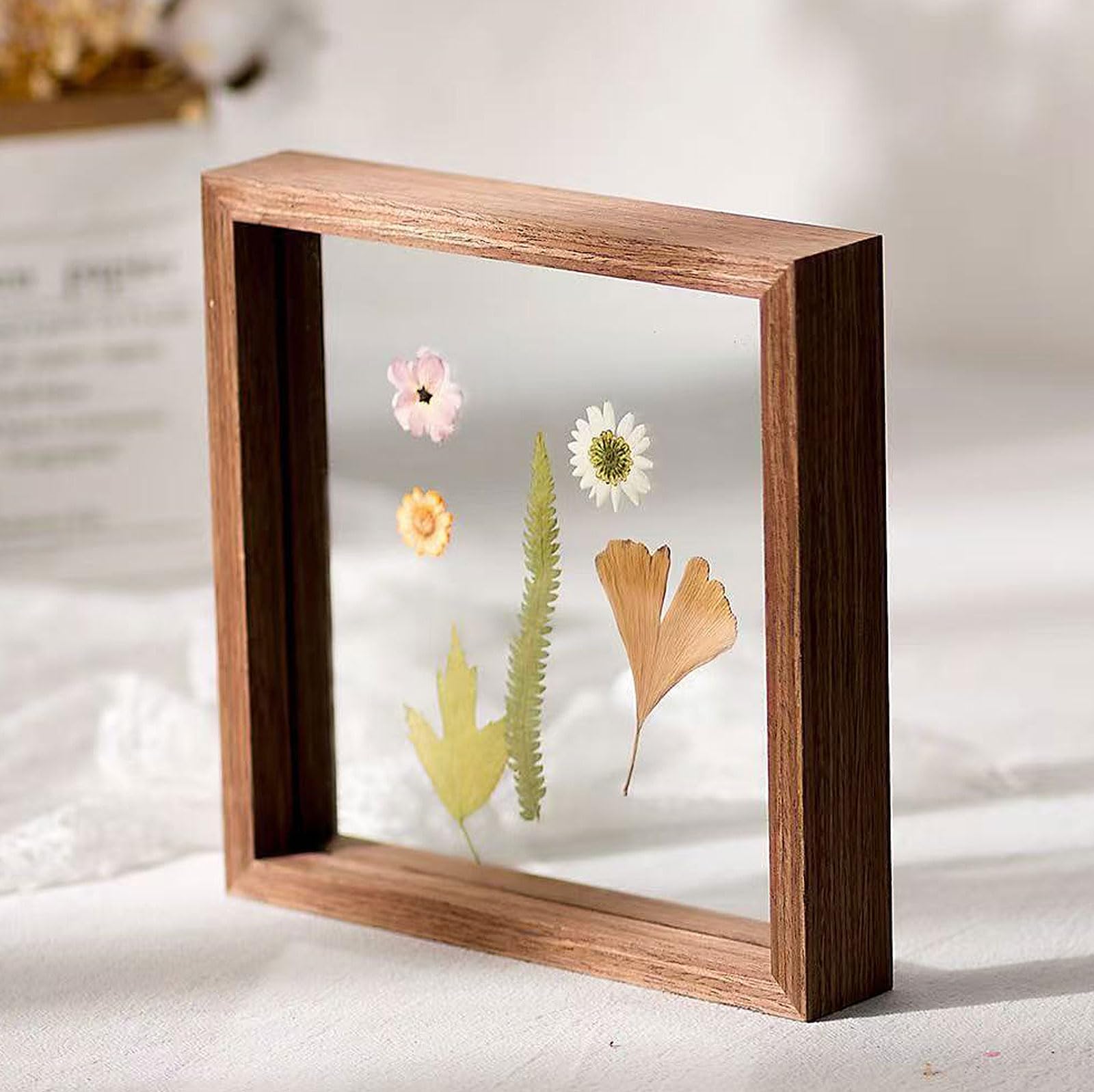 a4 frame, Picture Frames Multicolor(Walnut Color,Square 7)