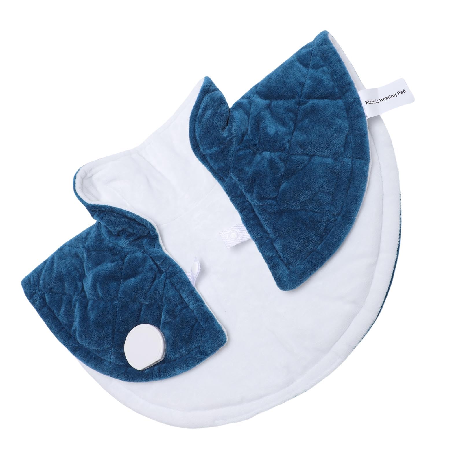 Brrnoo Cuscino Riscaldante per Collo e Spalle Ponderato, Fascia Riscaldata Elettrica con 5 Livelli di Temperatura 4 Timer di Spegnimento Automatico, per il Relax Dopo (Spina europea 220V)