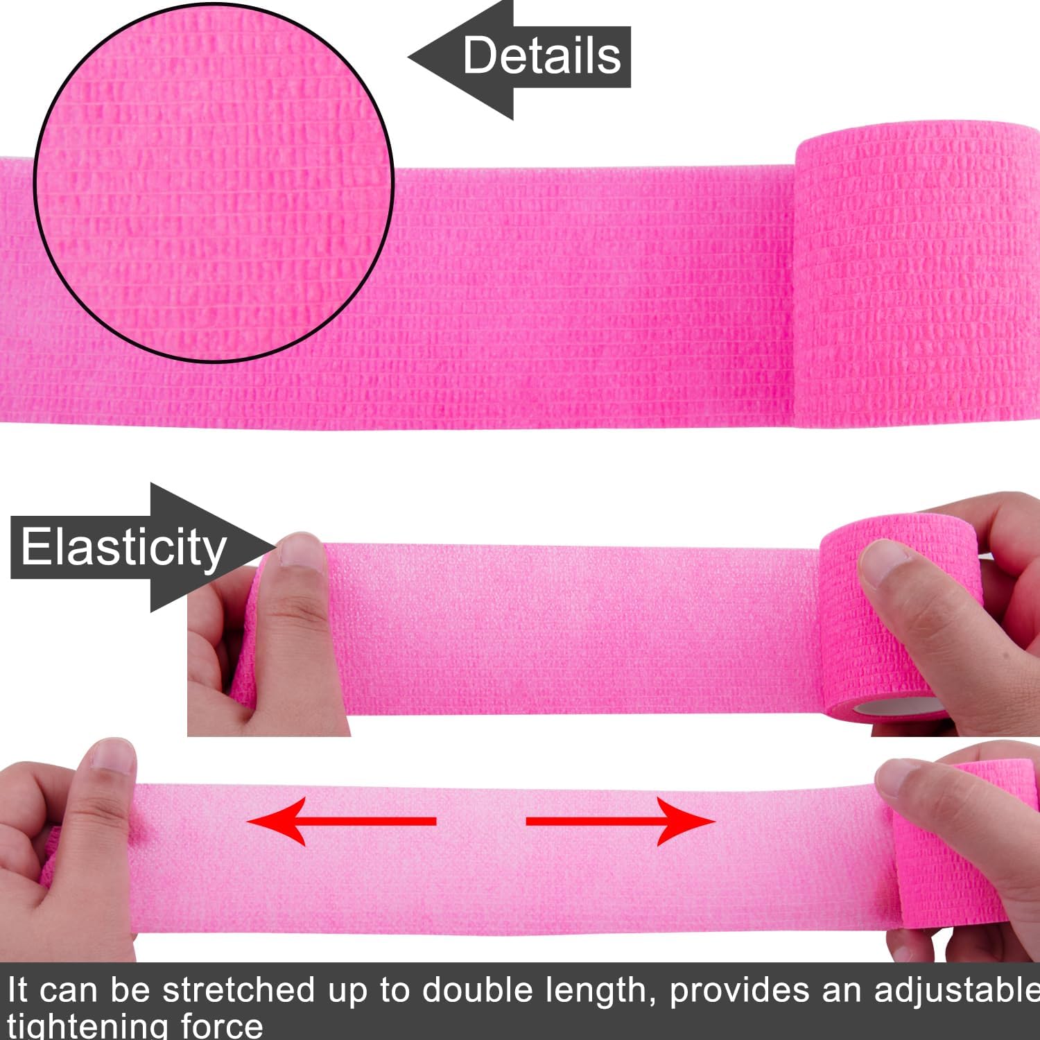 BQTQ 40 Rolls Self Adhesive Bandages Wrap 2 Inch Self Adherent Wrap Tape Self Stick Bandage Wraps for Wrist Ankle Swelling Sprains(20 Colors)