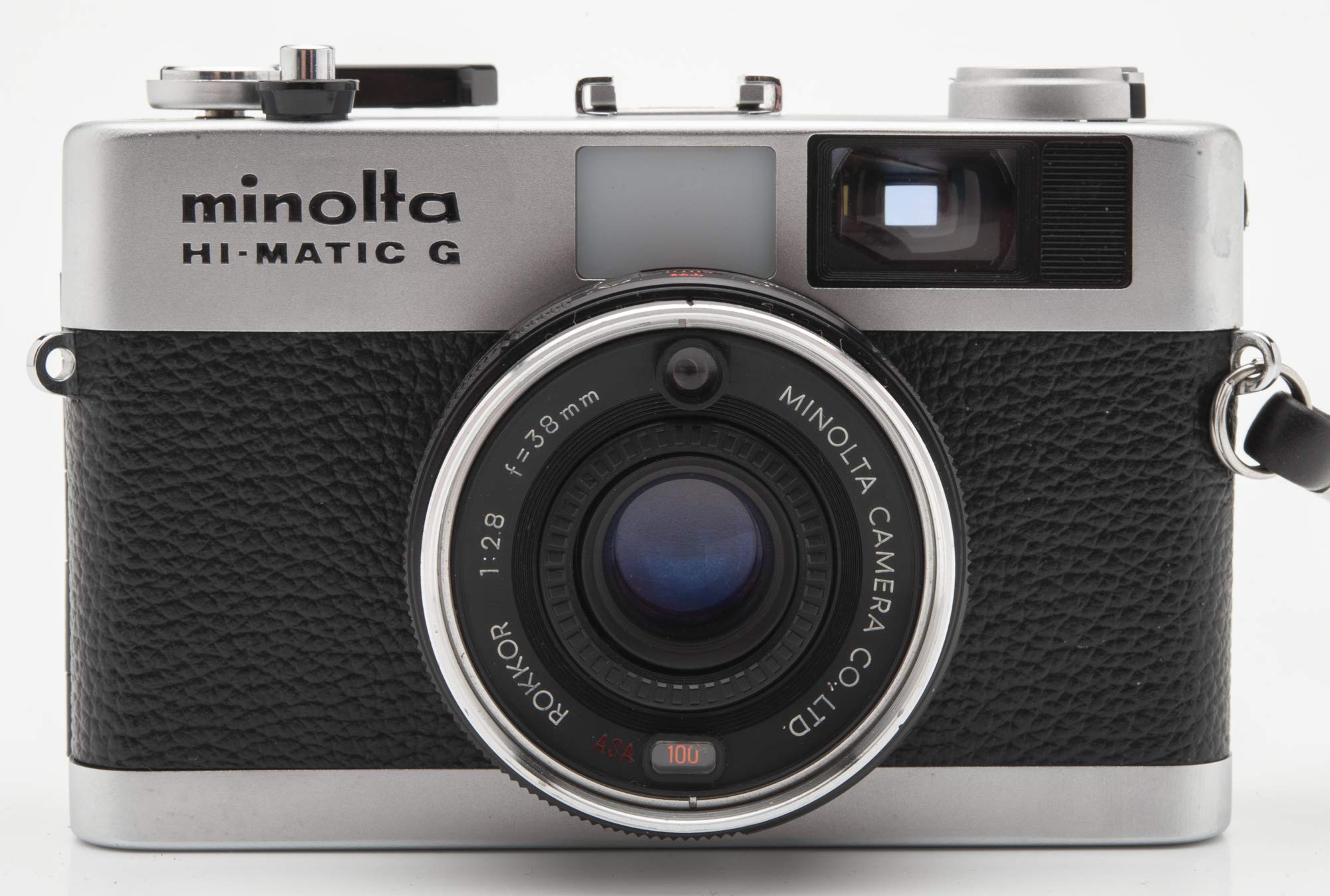 Minolta Hi-Matic G Camera Rokkor 38mm 1:2.8 Lens