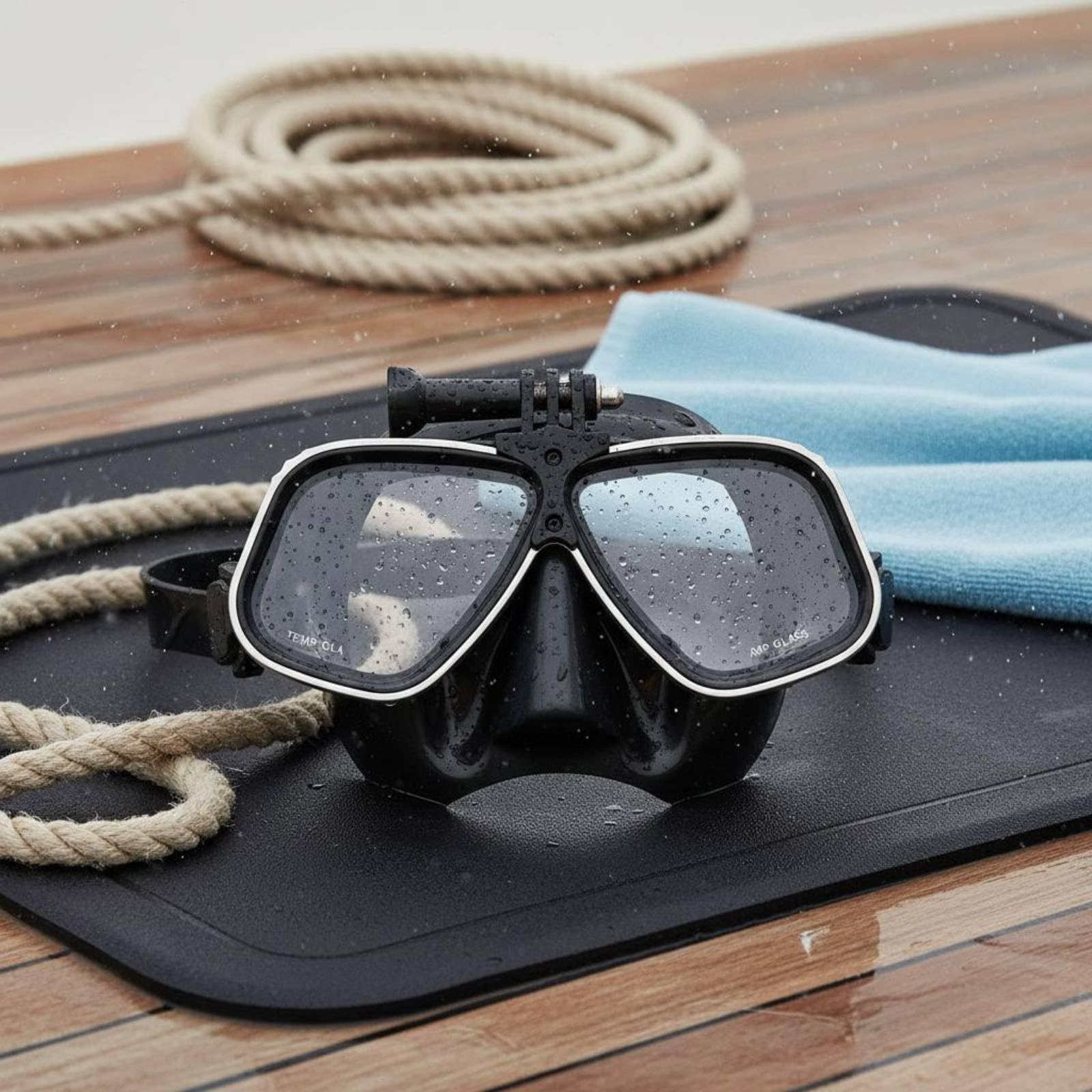 Maschera Low Volume Antiappannante Maschera Subacquea a Doppia Lente Antifog per Freediving